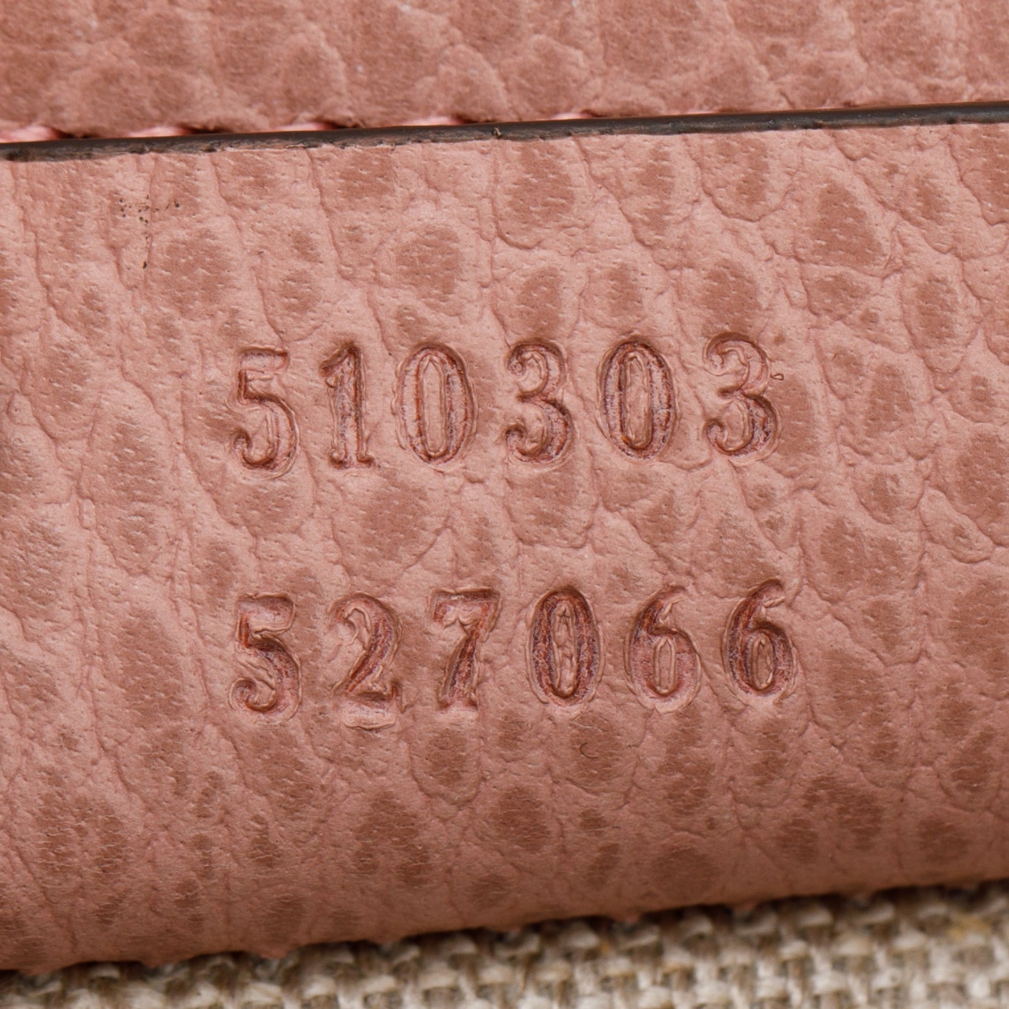 Gucci Pink Calfskin Leather Medium Dollar Interlocking GG Shoulder Bag