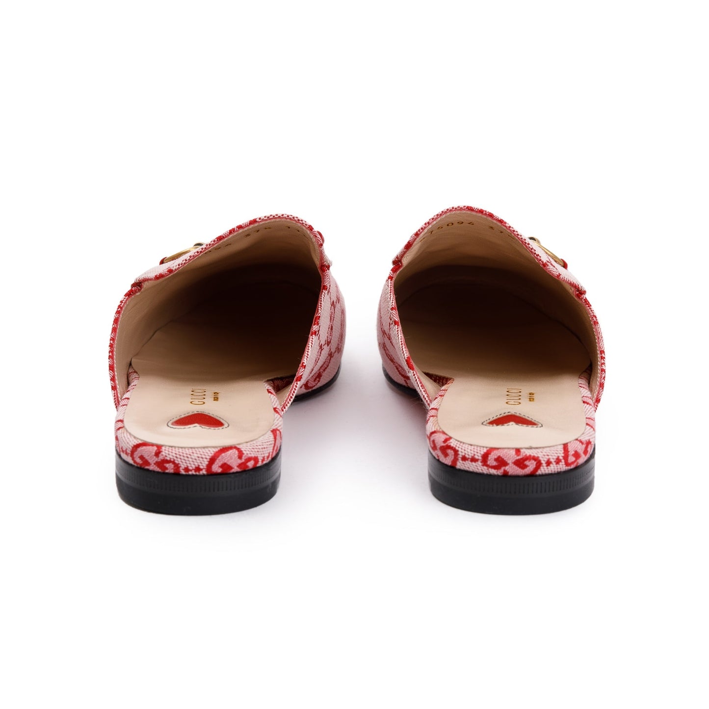 Gucci Pink GG Canvas Princetown Slipper, Size 37.5