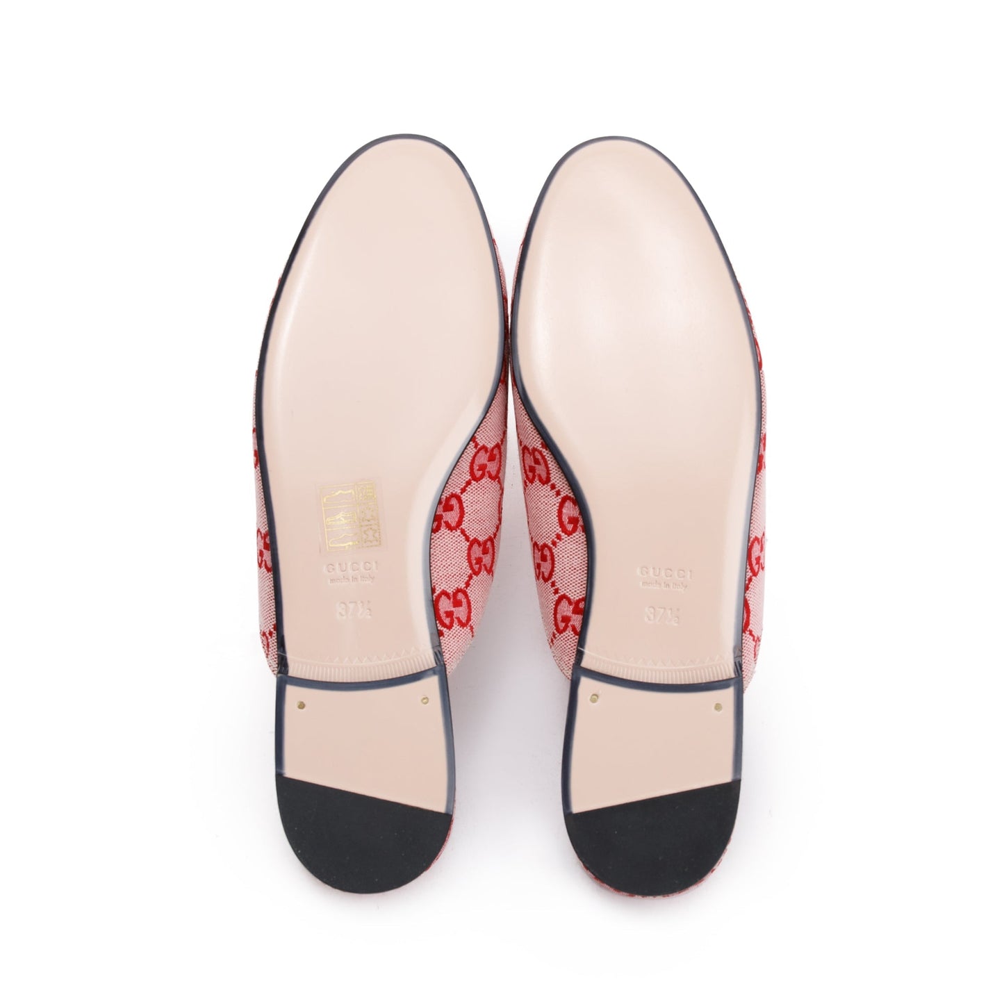 Gucci Pink GG Canvas Princetown Slipper, Size 37.5