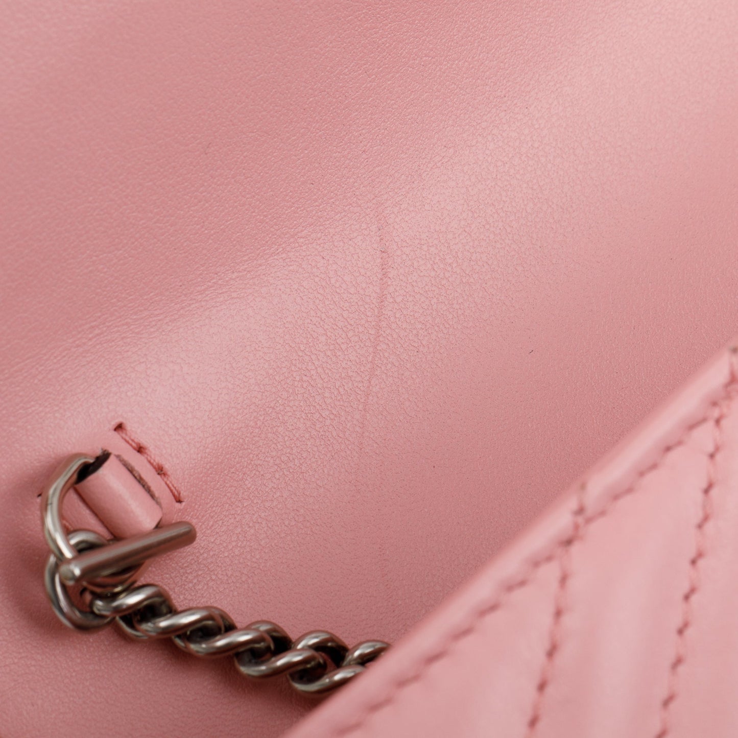 Gucci Pink GG Marmont Matelasse Leather Super Mini Bag