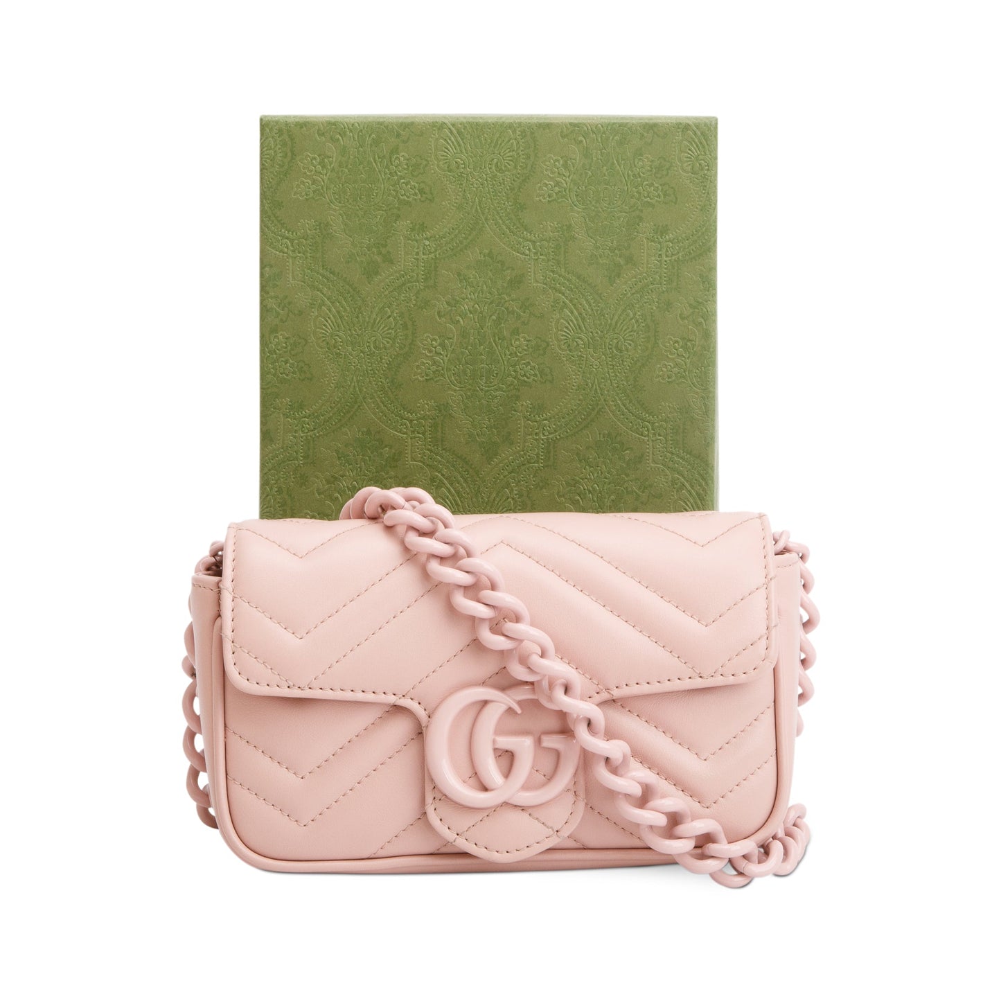 Gucci Pink GG Marmont Matelasse Monochrome Belt Bag