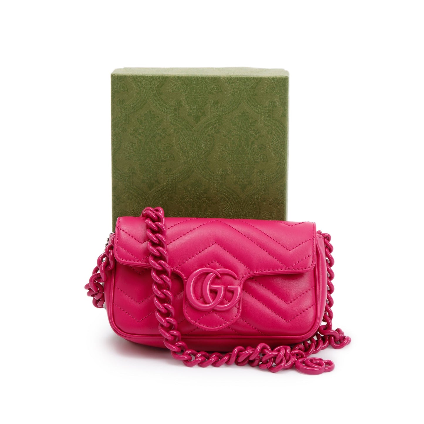 Gucci Pink GG Marmont Matelasse Monochrome Belt Bag