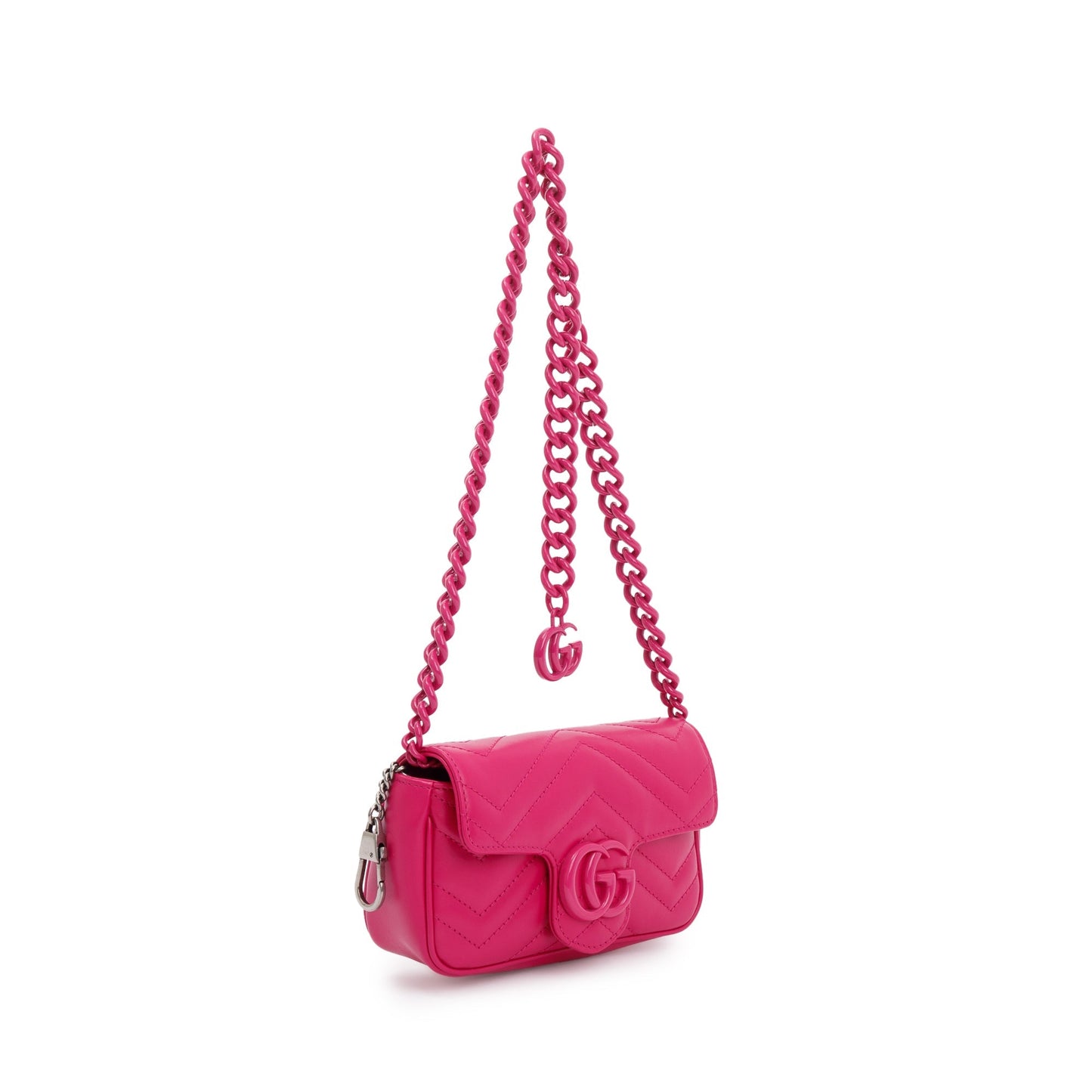 Gucci Pink GG Marmont Matelasse Monochrome Belt Bag