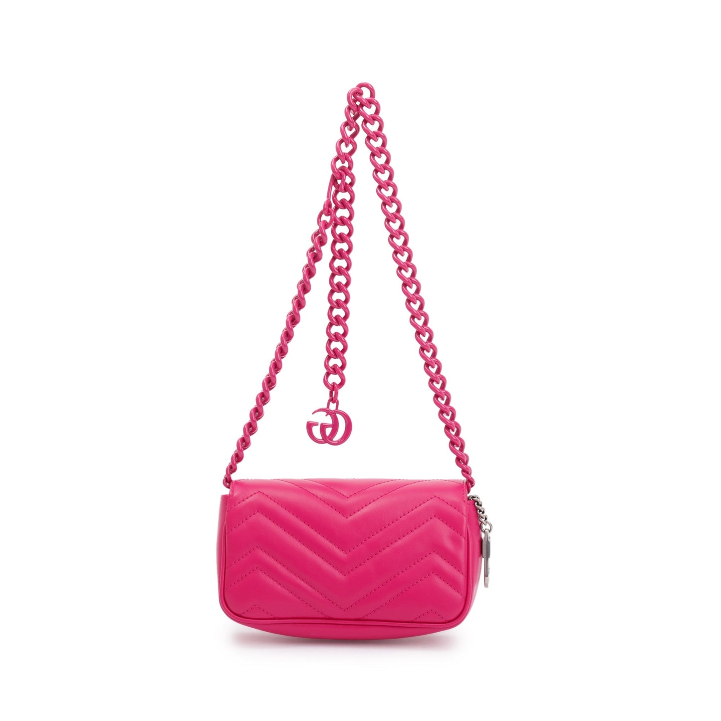 Gucci Pink GG Marmont Matelasse Monochrome Belt Bag