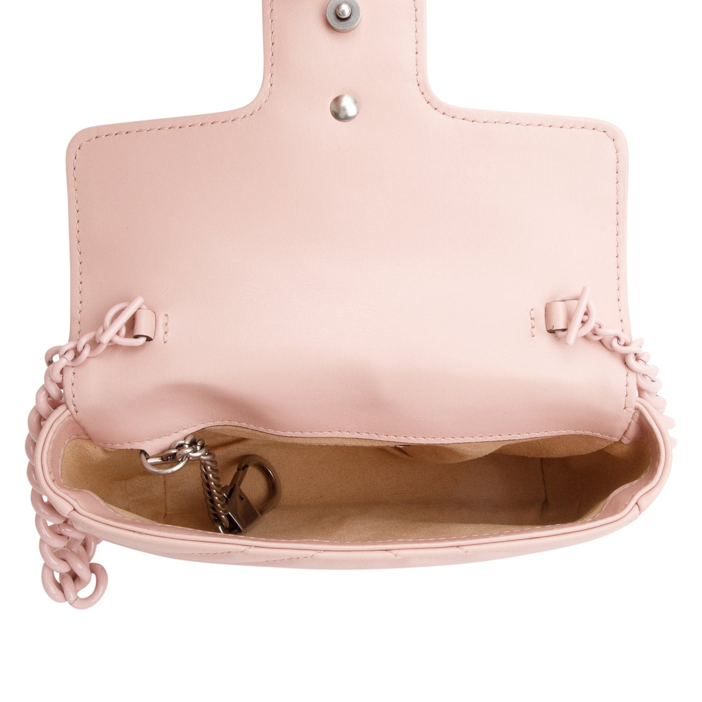Gucci Pink GG Marmont Matelasse Monochrome Belt Bag