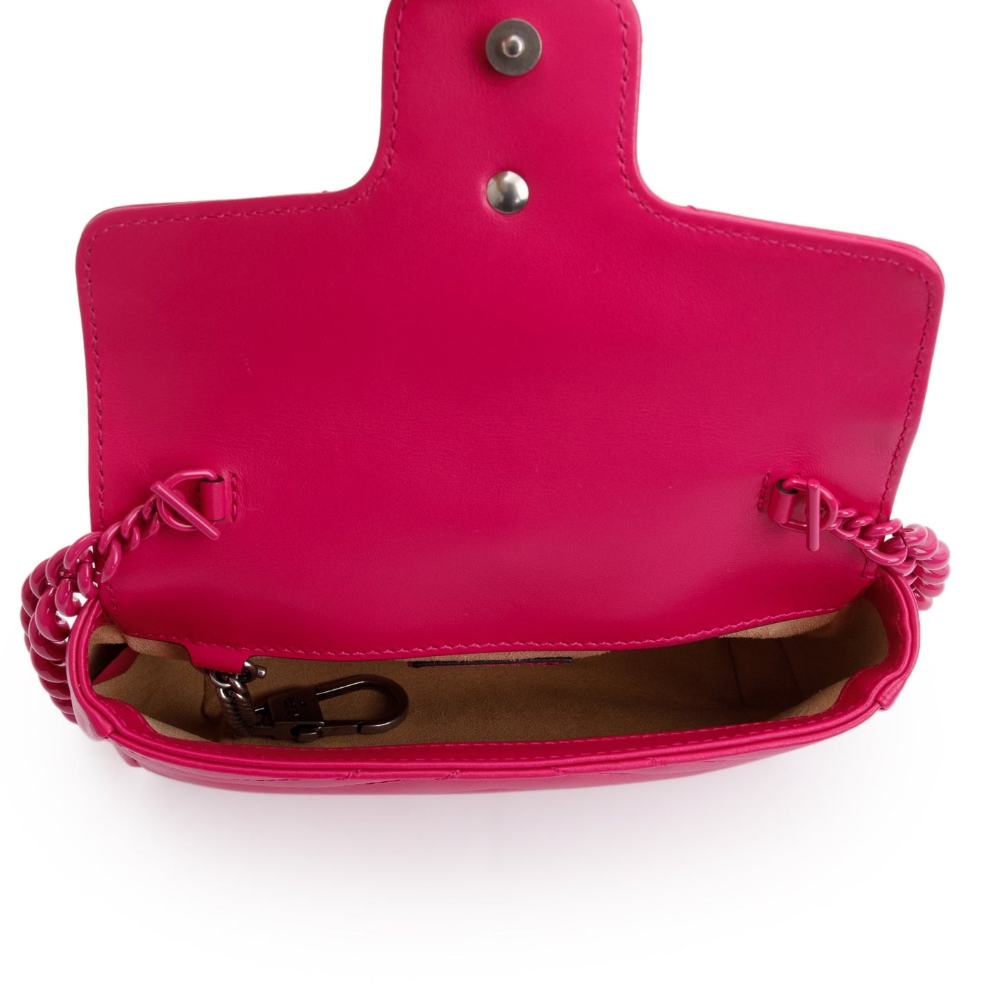 Gucci Pink GG Marmont Matelasse Monochrome Belt Bag