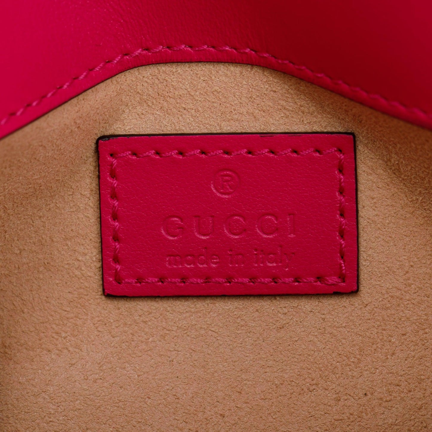 Gucci Pink GG Marmont Matelasse Monochrome Belt Bag