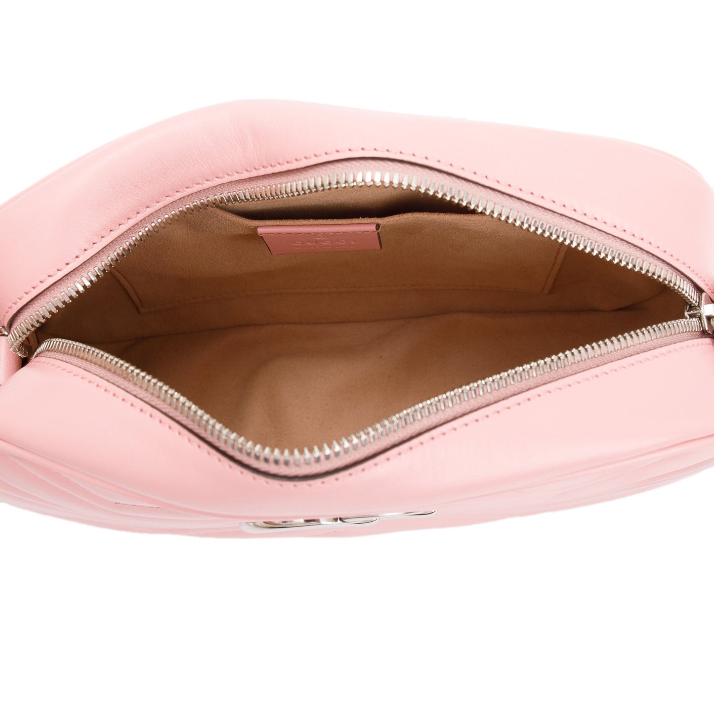Gucci Pink GG Marmont Matelasse Small Shoulder Bag