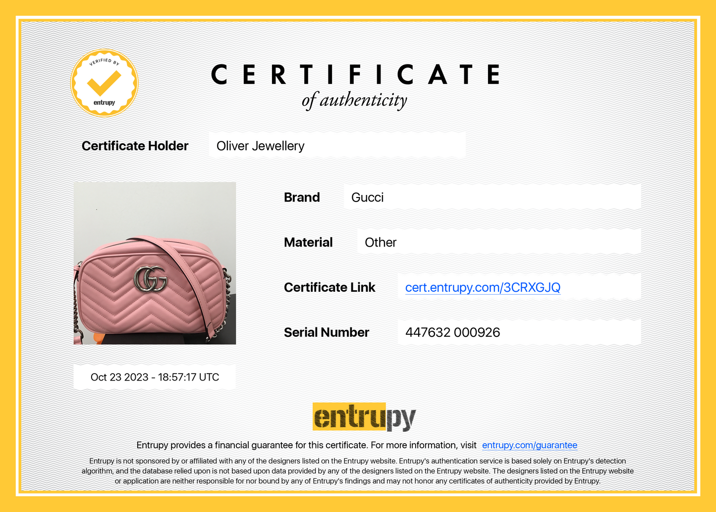 Gucci Pink GG Marmont Matelasse Small Shoulder Bag