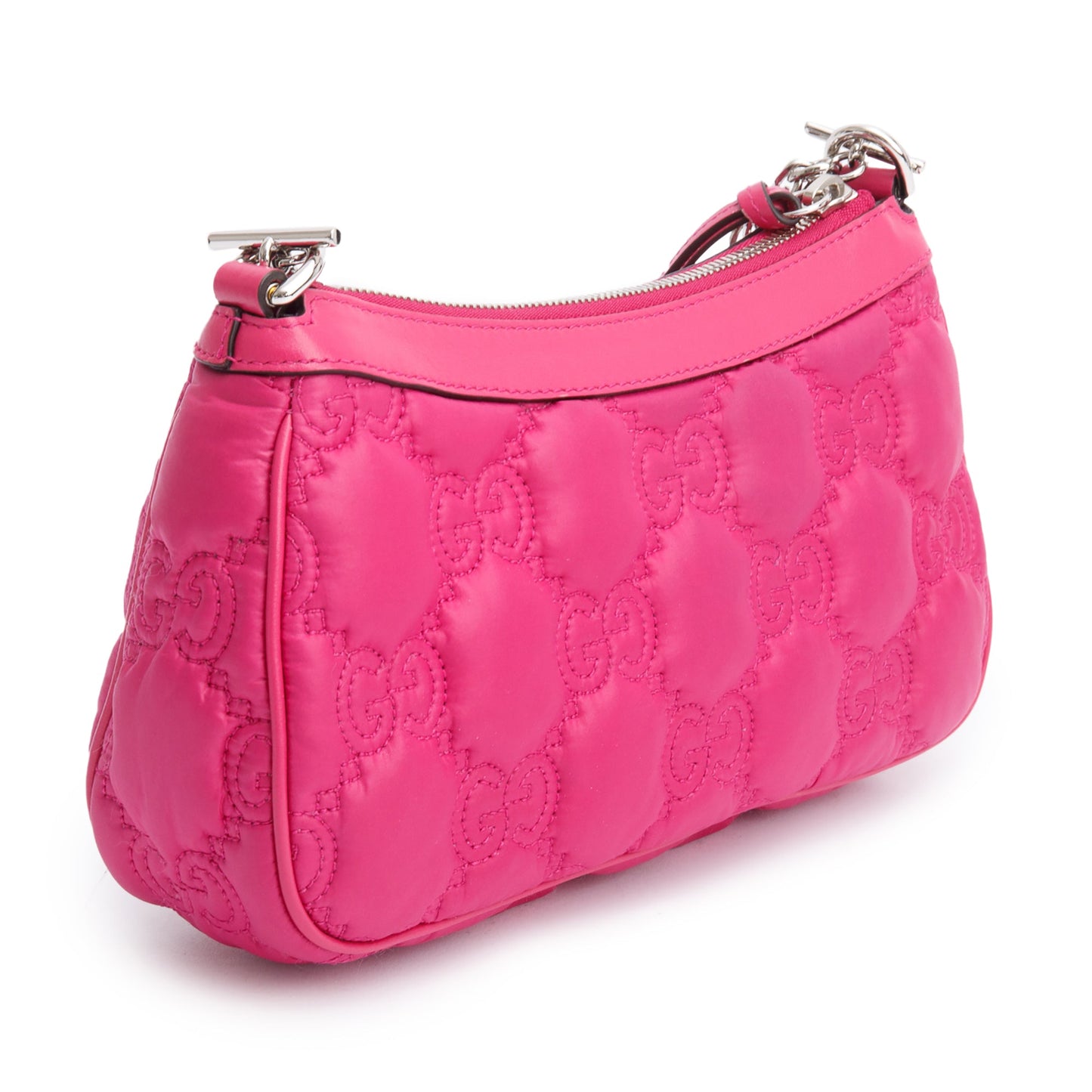 Gucci Pink GG Quilted Matelasse Leather Small Chain Shoulder Bag