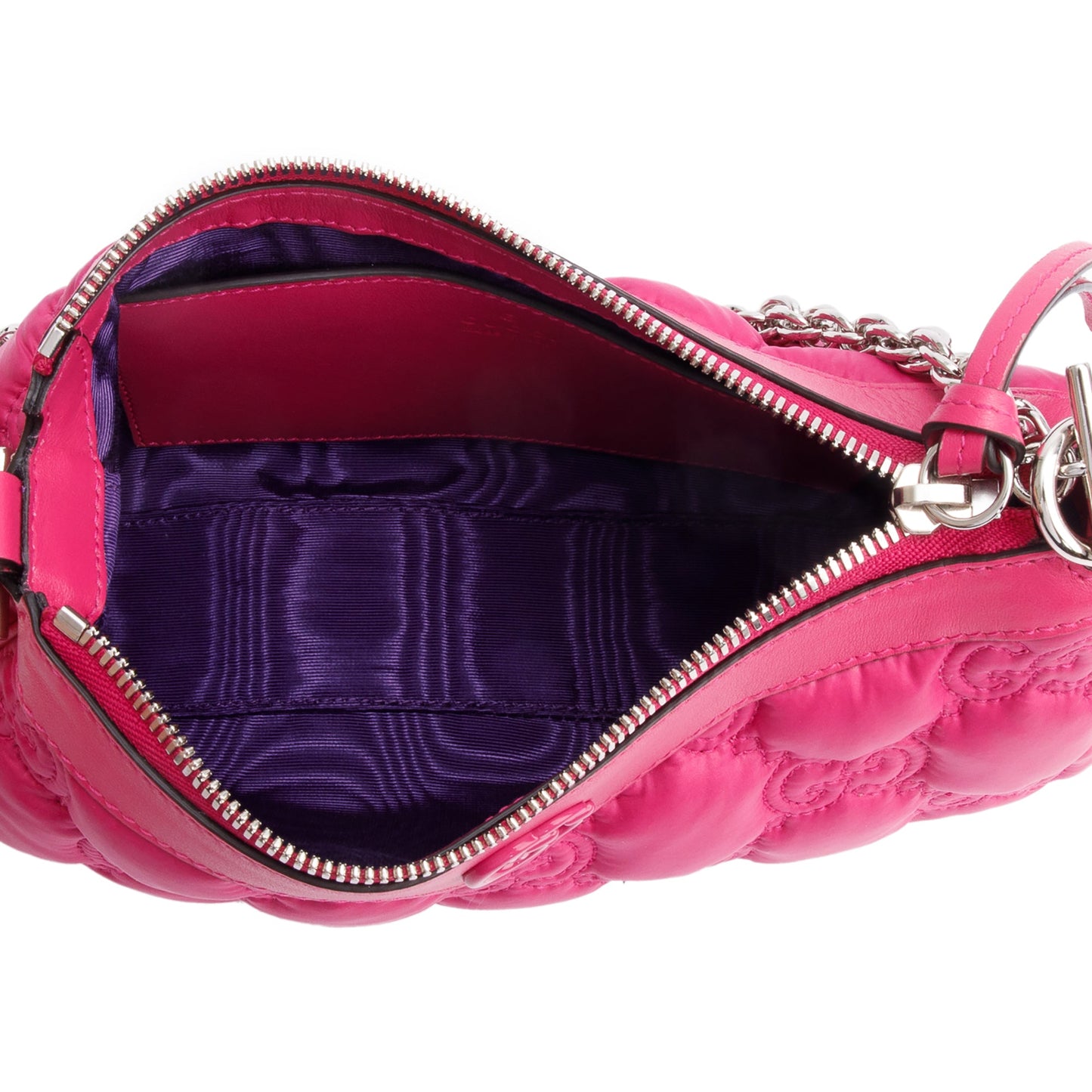 Gucci Pink GG Quilted Matelasse Leather Small Chain Shoulder Bag