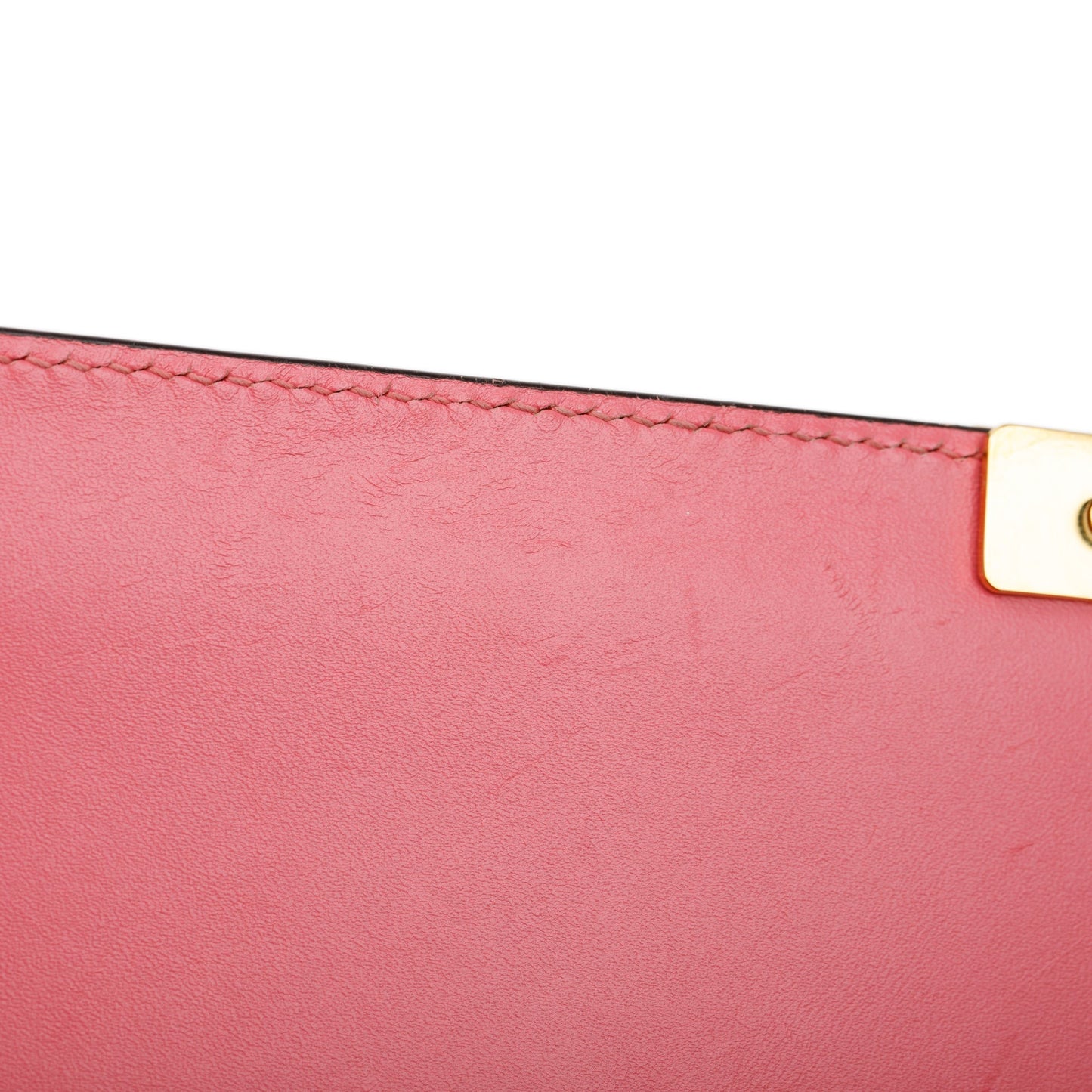 Gucci Pink GG Signature Leather Medium Padlock Shoulder Bag