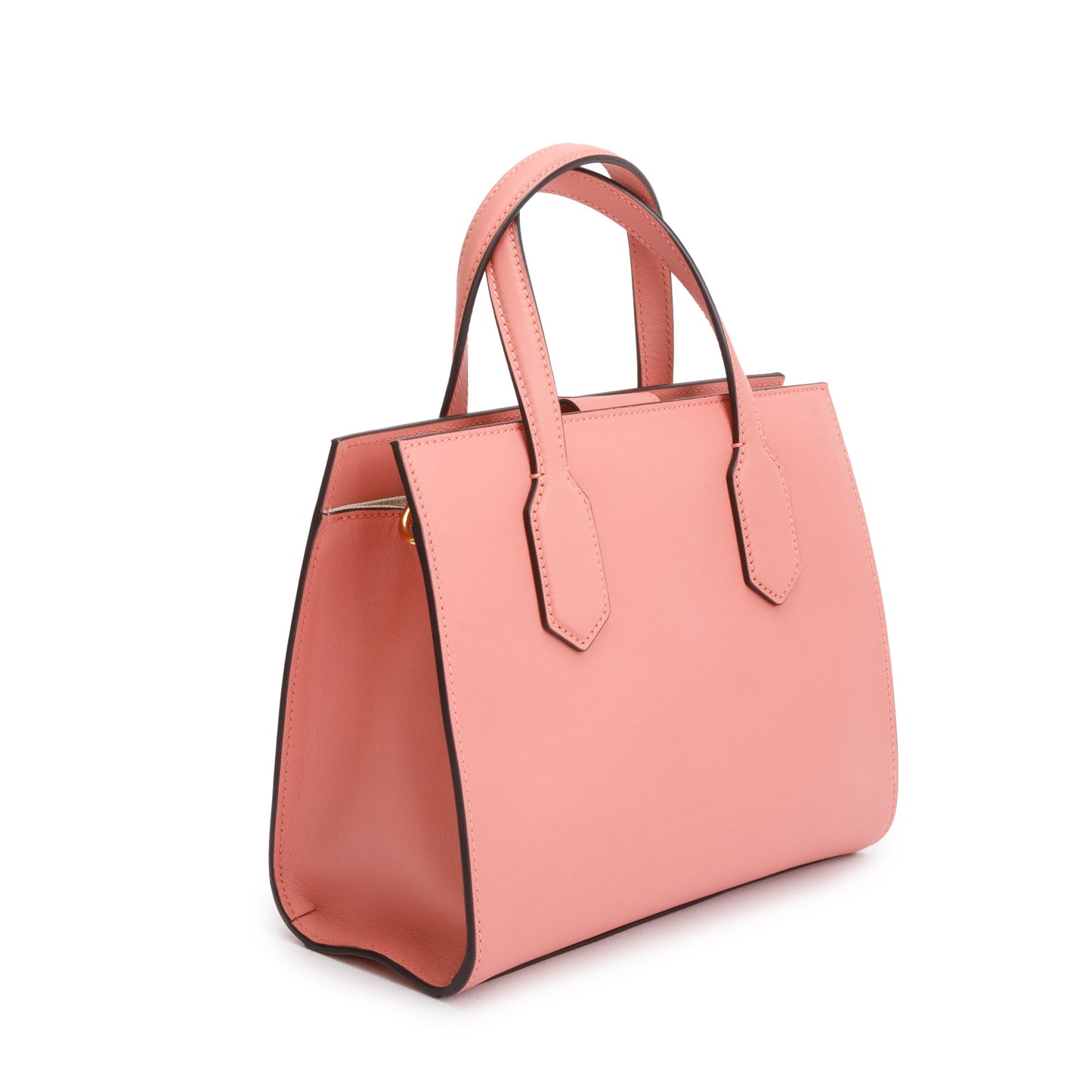 Gucci Pink Leather GG Ribbon Tote