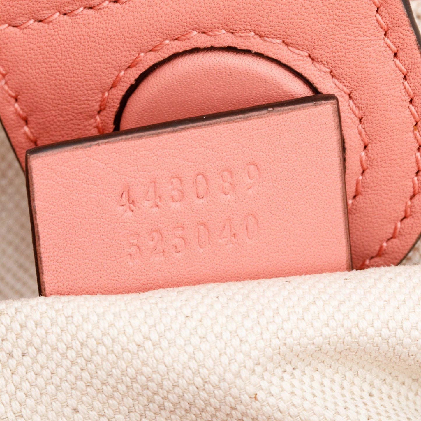 Gucci Pink Leather GG Ribbon Tote