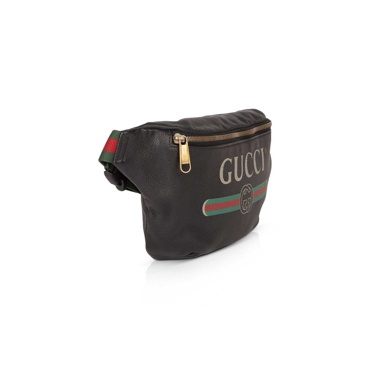 Gucci Print Leather Belt Bag