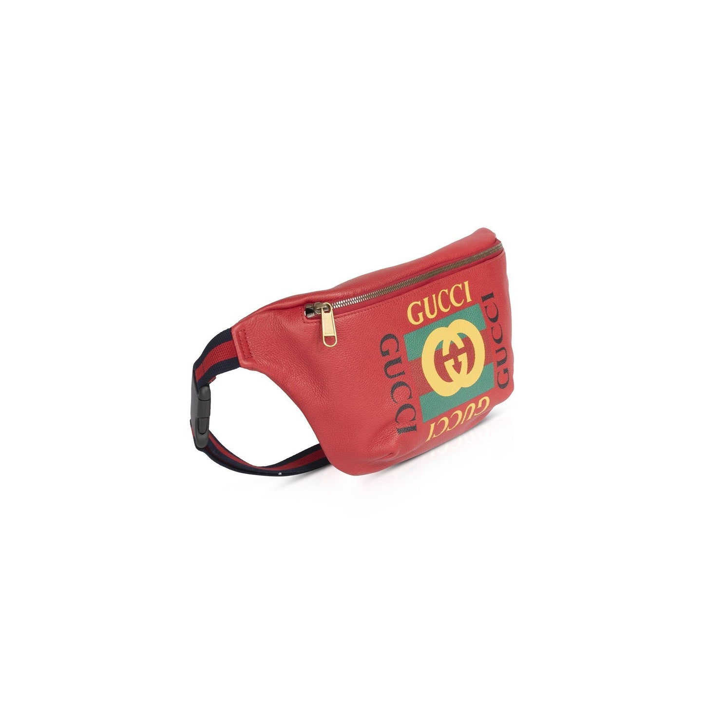 Gucci Print Leather Belt Bag