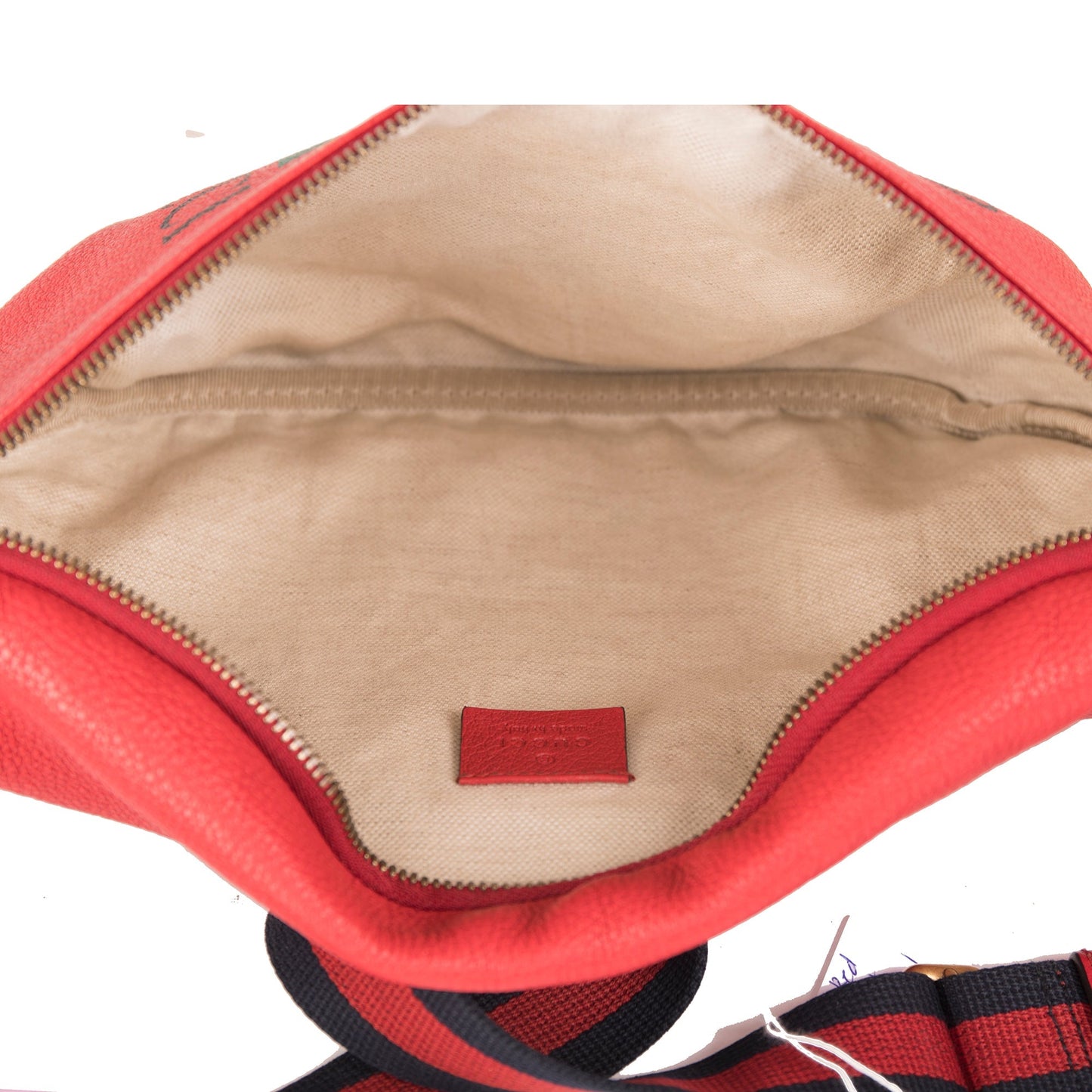 Gucci Print Leather Belt Bag