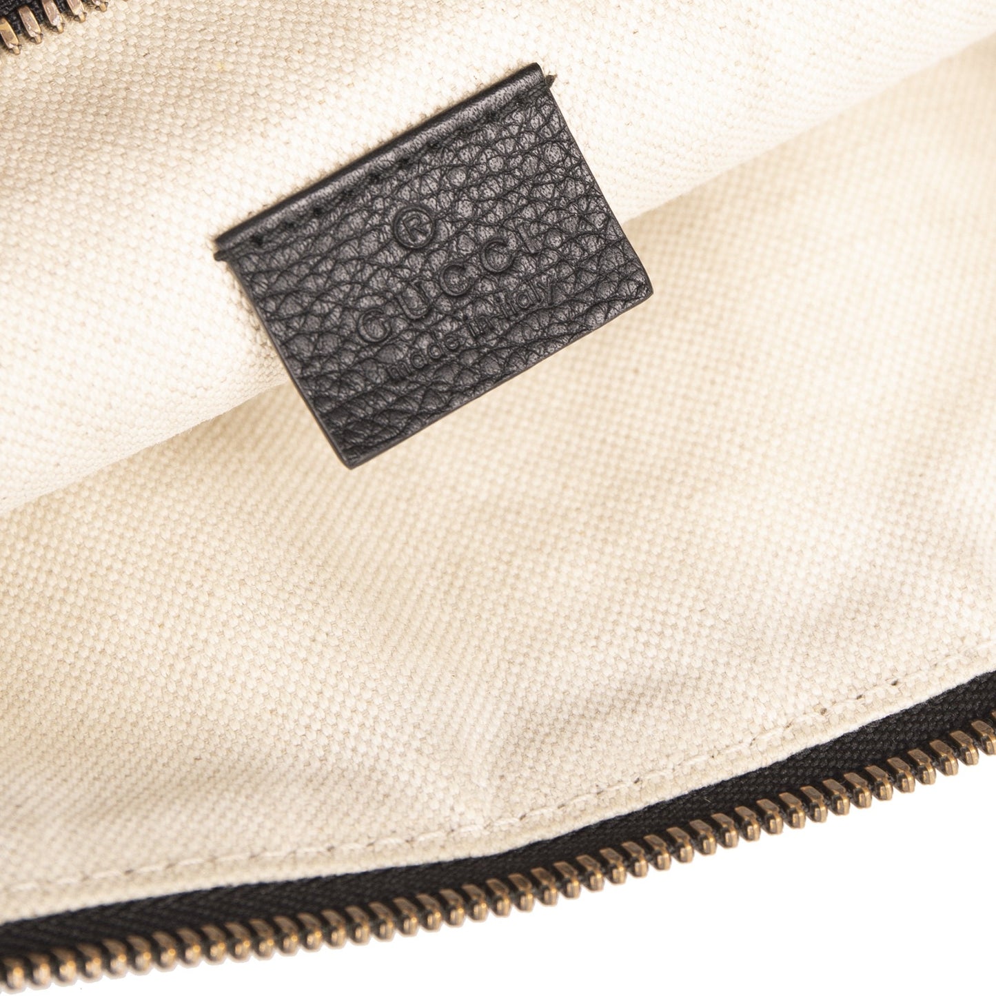 Gucci Print Leather Belt Bag