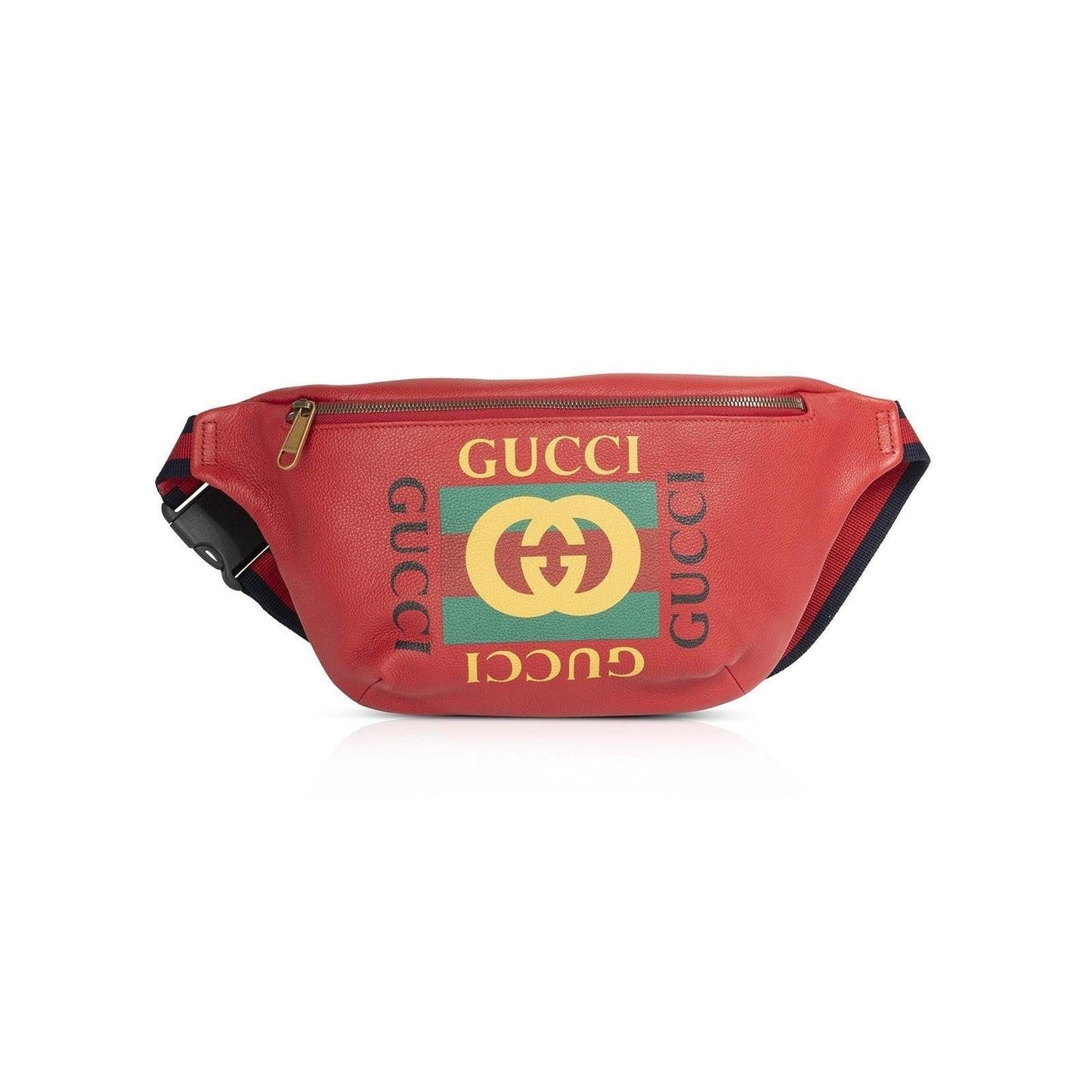 Gucci Print Leather Belt Bag