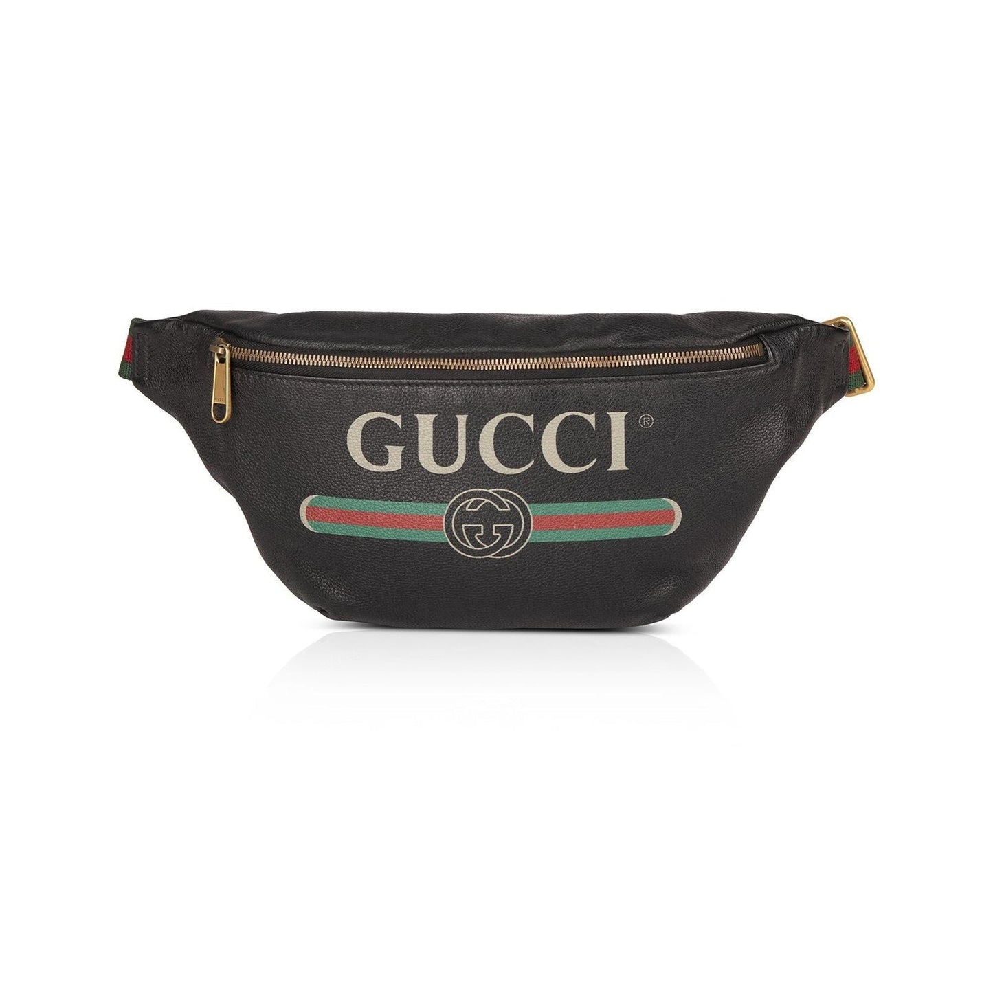 Gucci Print Leather Belt Bag