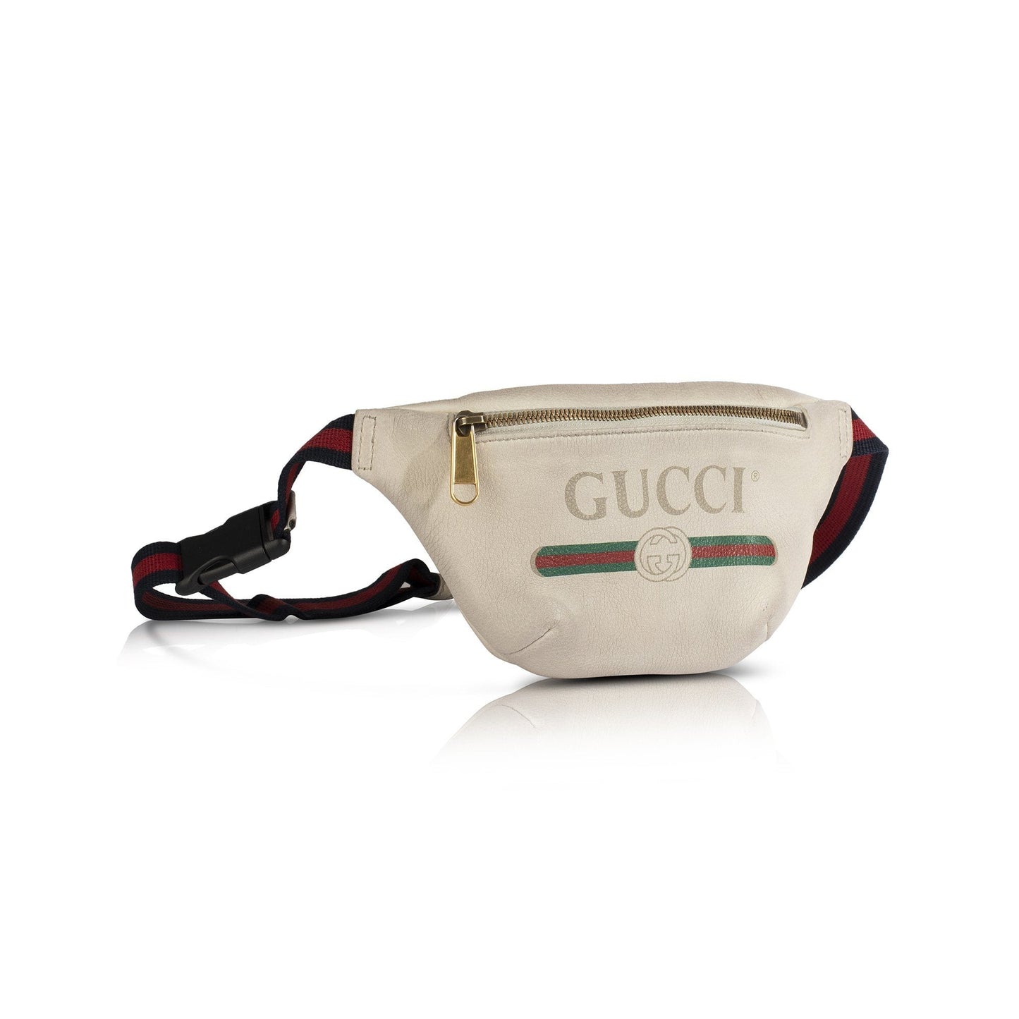 Gucci Print Small Leather Belt Bag