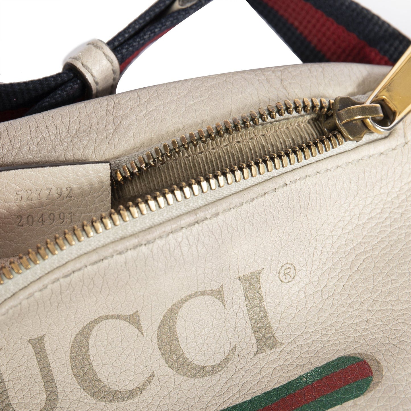 Gucci Print Small Leather Belt Bag