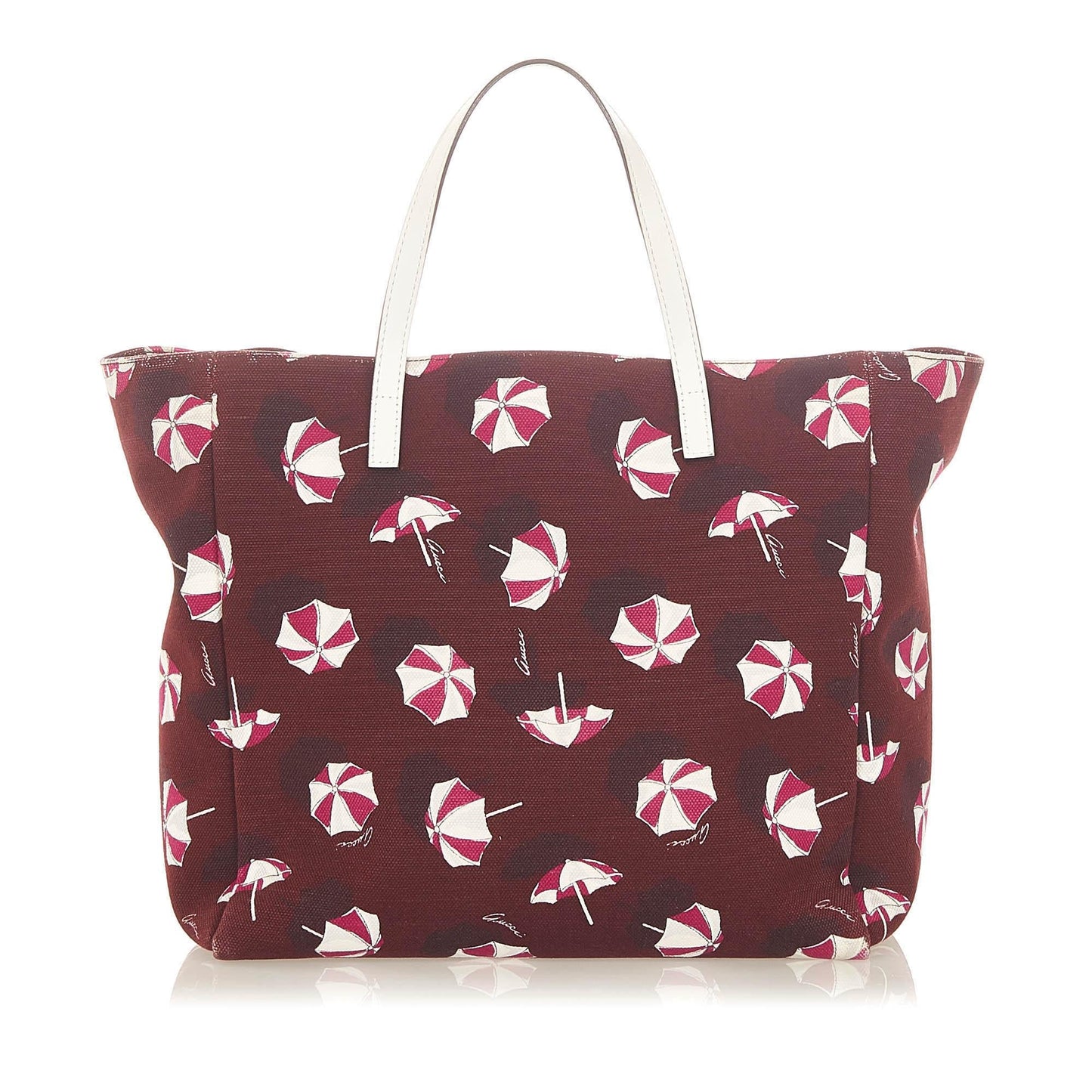 Gucci Printed Canvas Tote Bag (SHG-31677)
