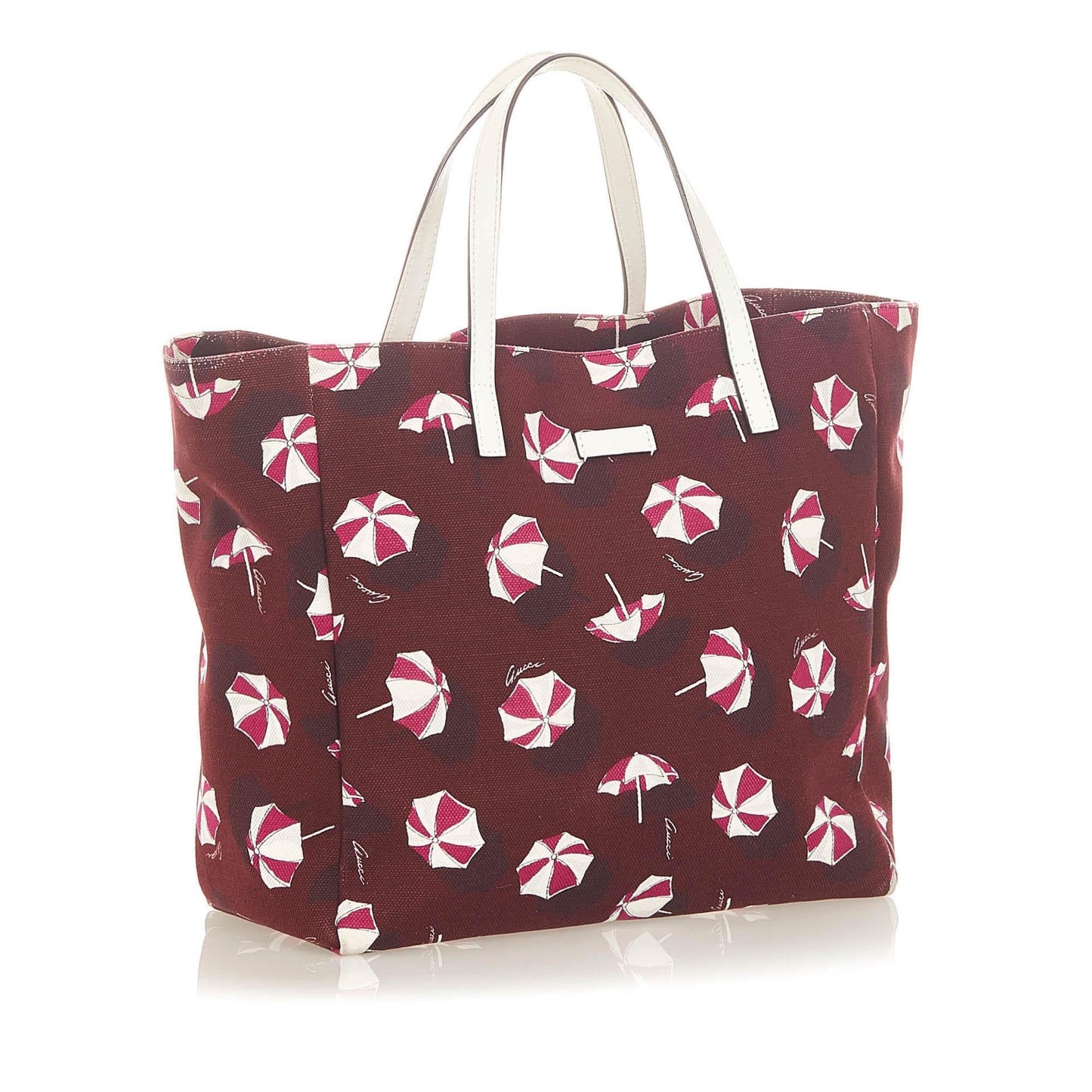 Gucci Printed Canvas Tote Bag (SHG-31677)