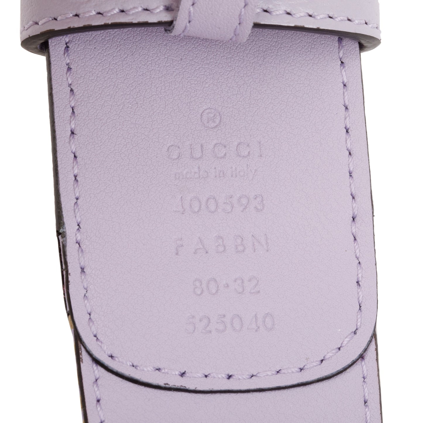 Gucci Purple GG Marmont Jumbo GG Wide Belt 80 32