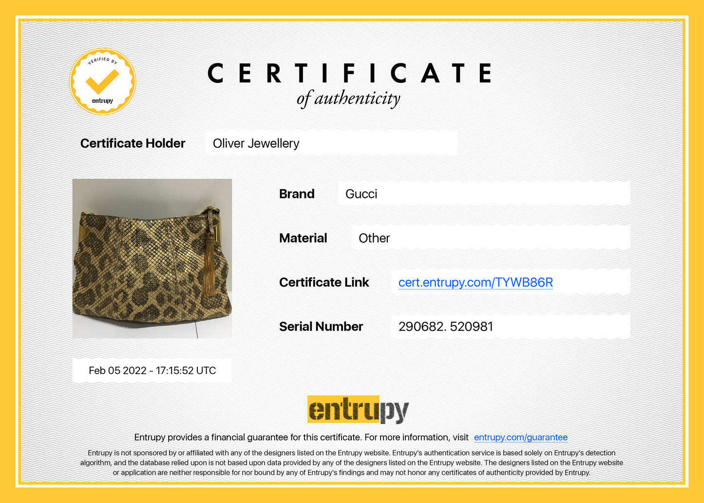 Gucci Python 1970 Shoulder Bag