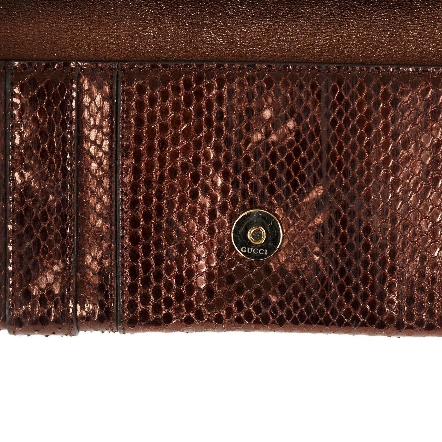 Gucci Python Bow Clutch