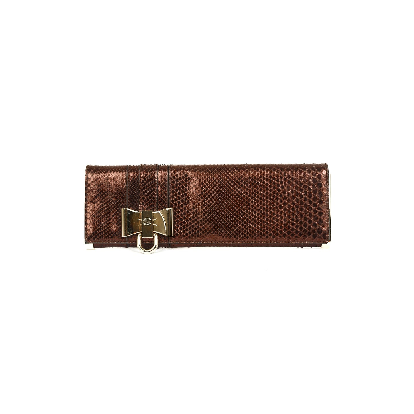 Gucci Python Bow Clutch