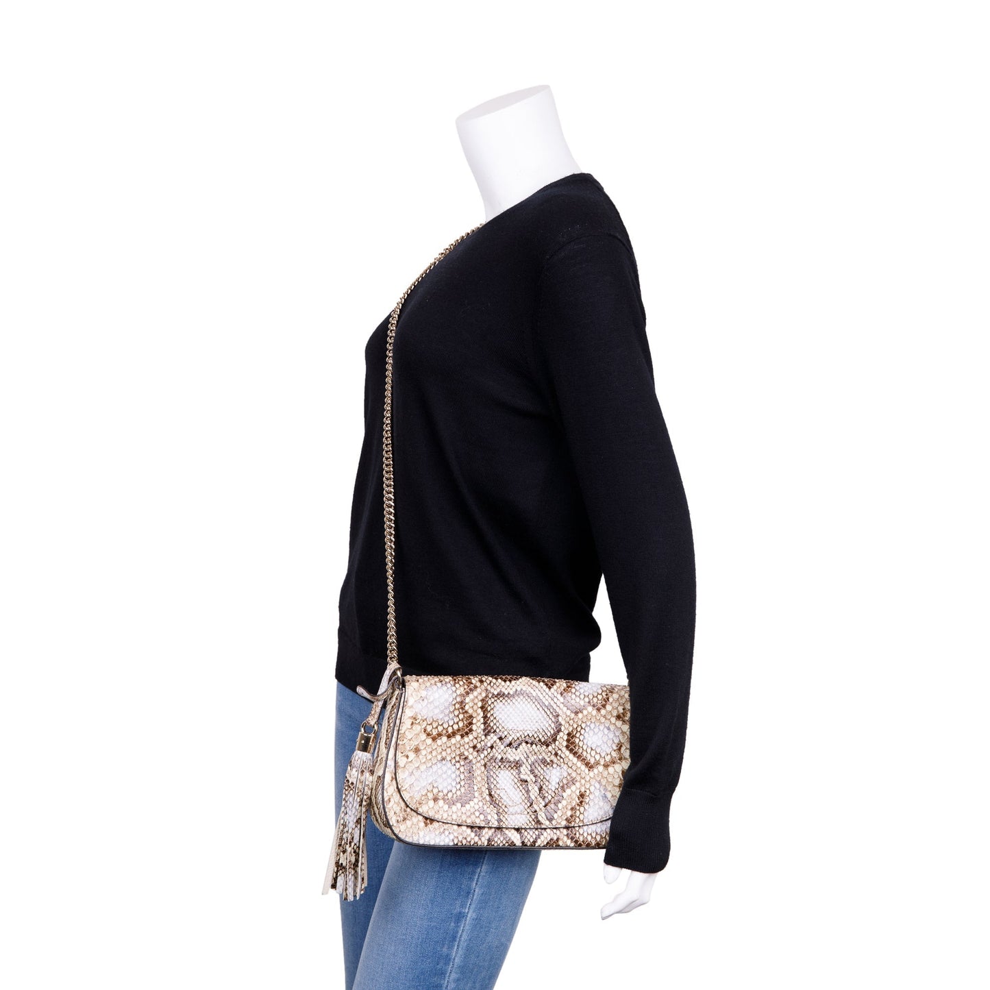 Gucci Python Soho Chain Crossbody Bag
