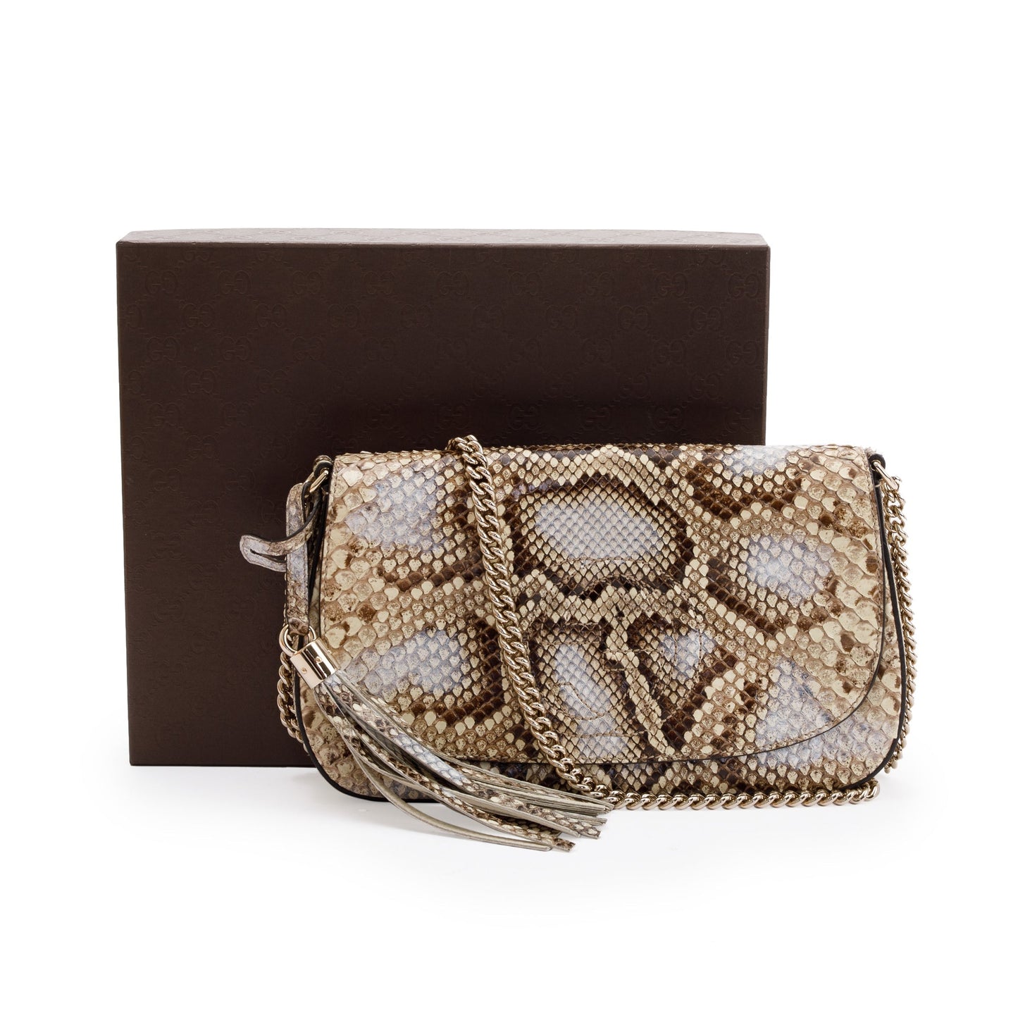 Gucci Python Soho Chain Crossbody Bag