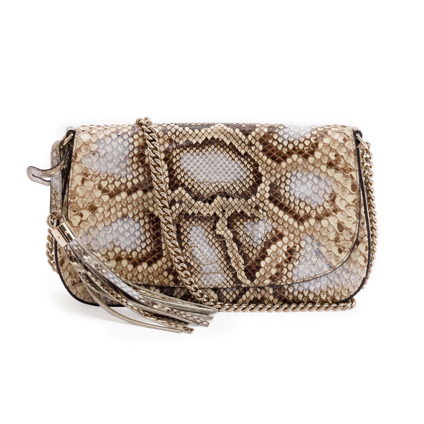 Gucci Python Soho Chain Crossbody Bag