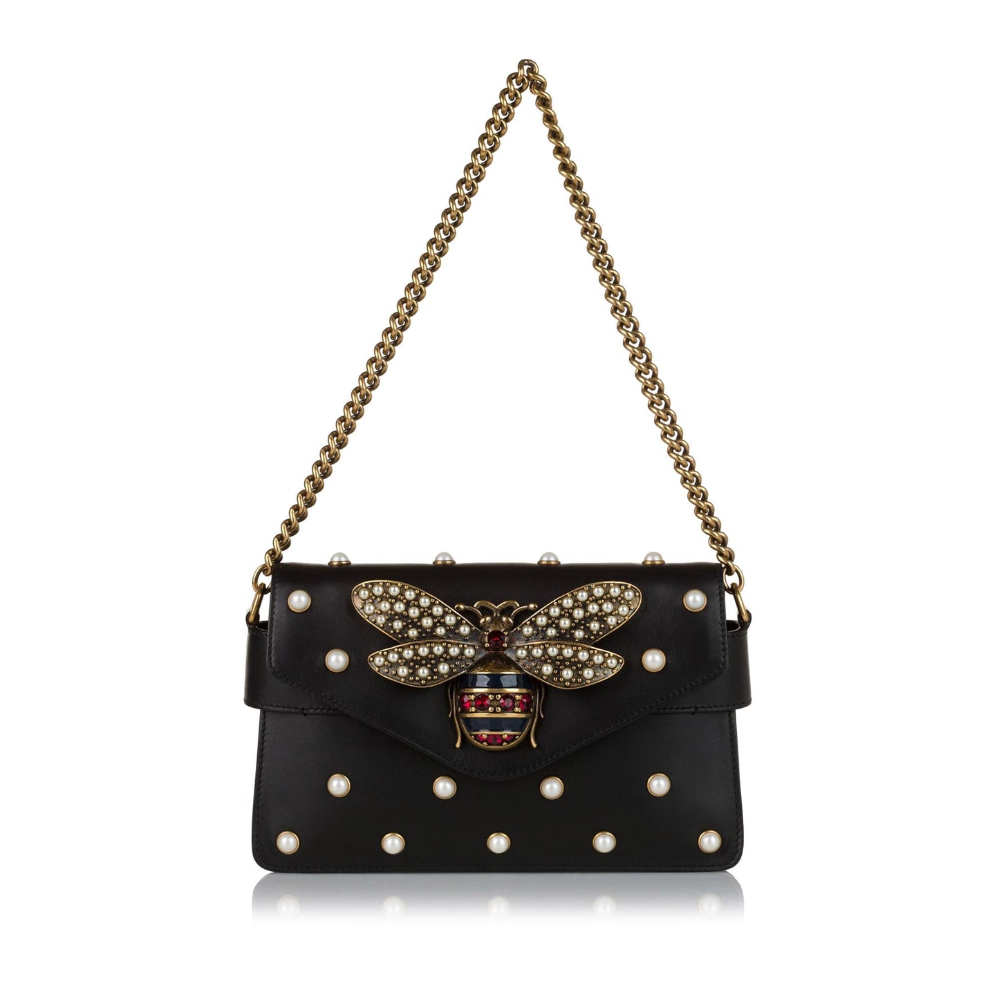Gucci Queen Margareth Broadway Leather Crossbody Bag (SHG-35079)