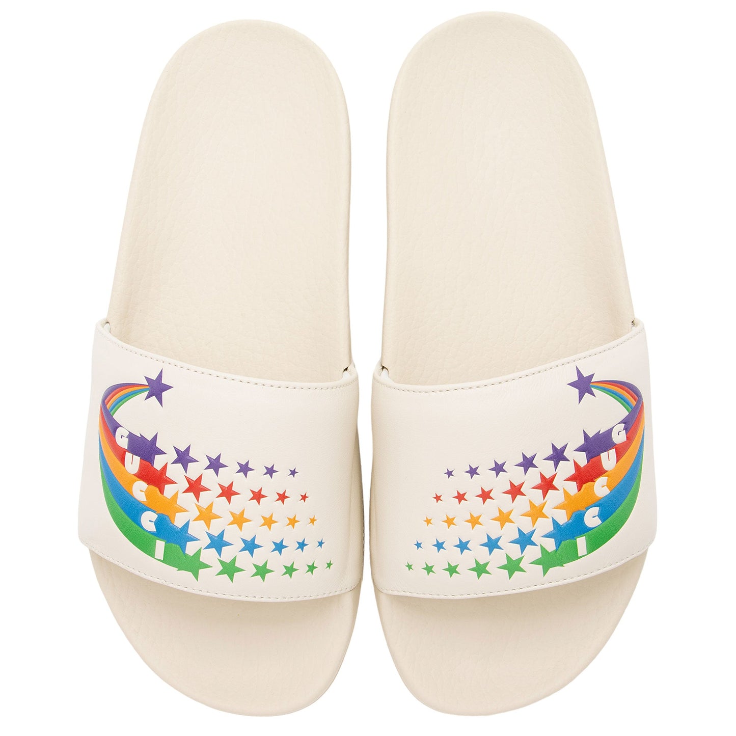 Gucci Rainbow Pursuit Slide Sandals - Size 8 / 38 (SHF-hfcCvs)