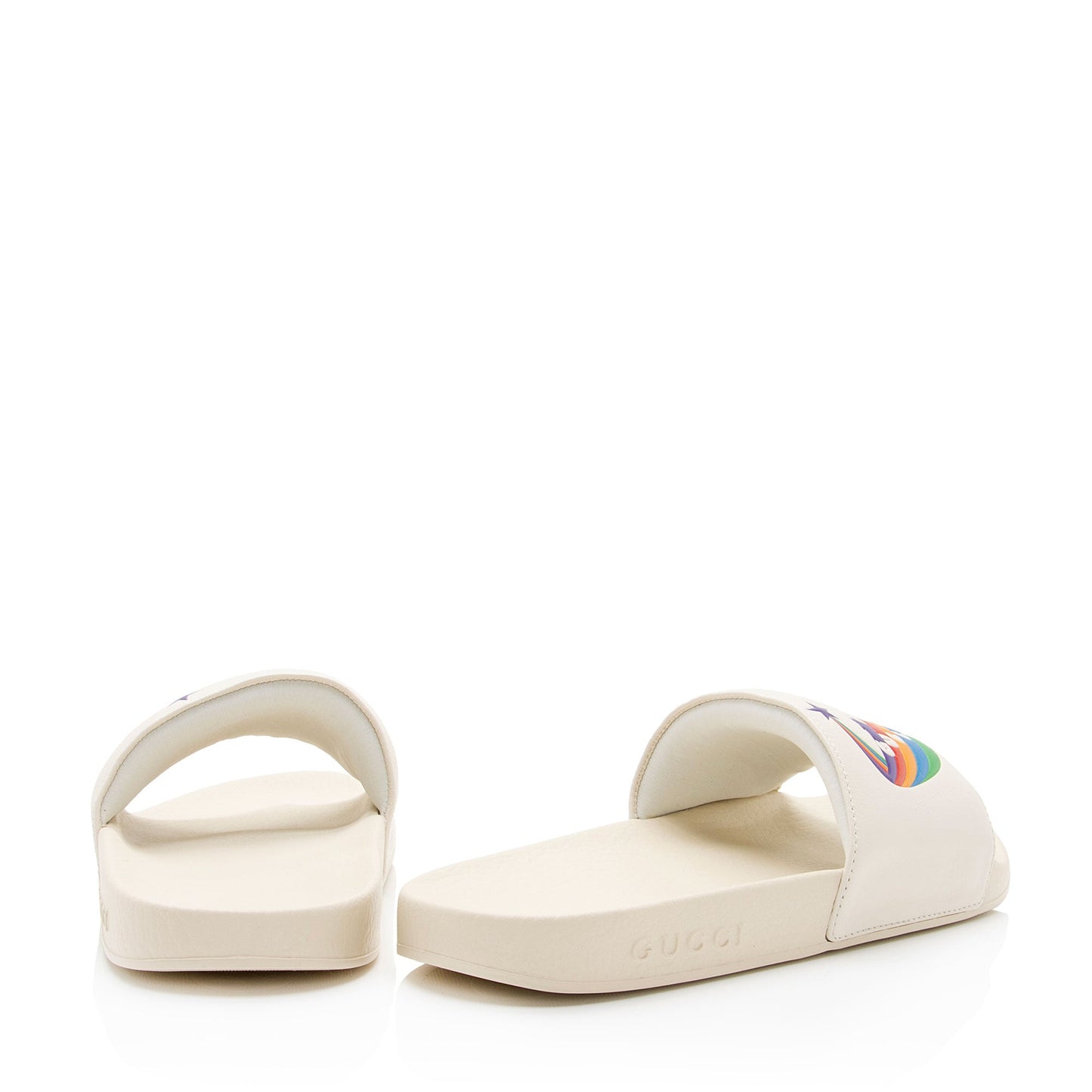 Gucci Rainbow Pursuit Slide Sandals - Size 8 / 38 (SHF-iEGrew)