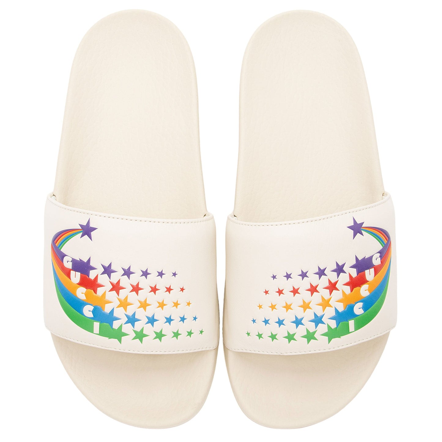 Gucci Rainbow Pursuit Slide Sandals - Size 8 / 38 (SHF-iEGrew)