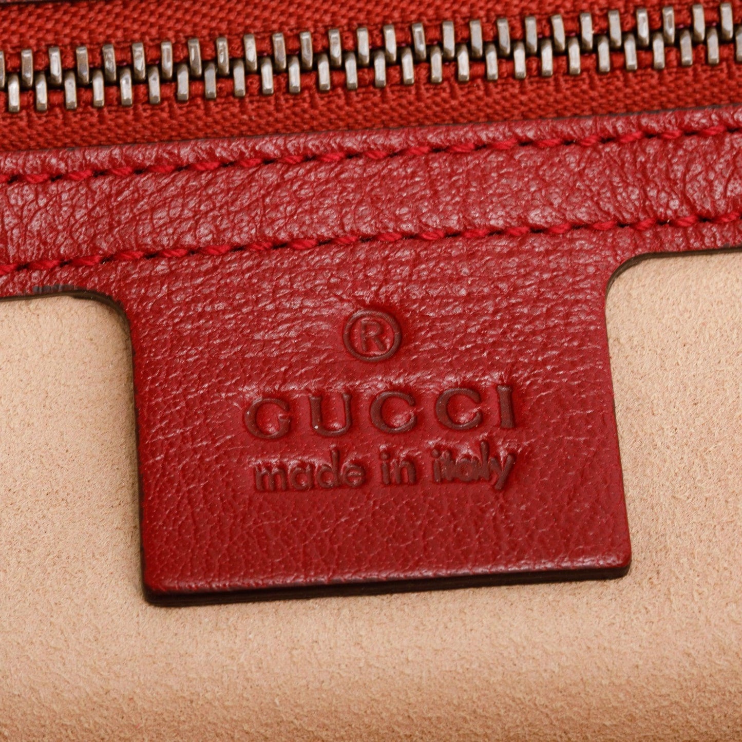 Gucci Red Calfskin Leather Medium RE(Belle) Shoulder Bag