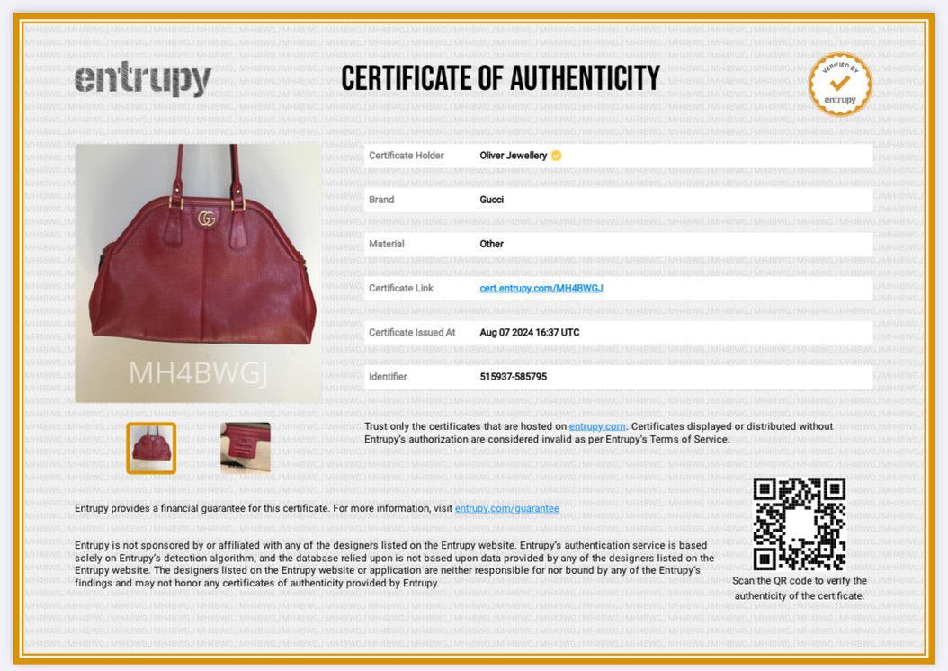 Gucci Red Calfskin Leather Medium RE(Belle) Shoulder Bag