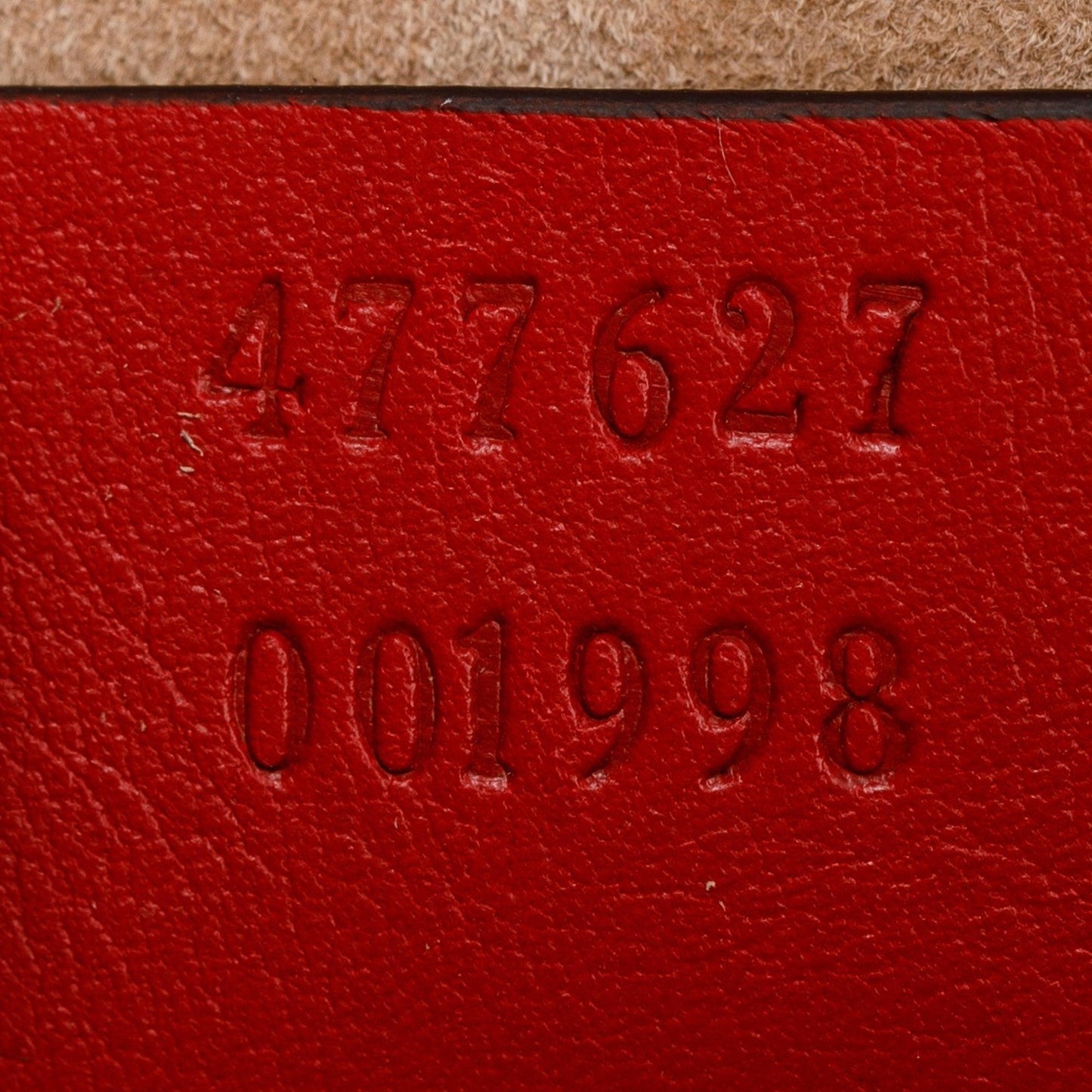 Gucci Red Calfskin Leather Web Sylvie Clutch