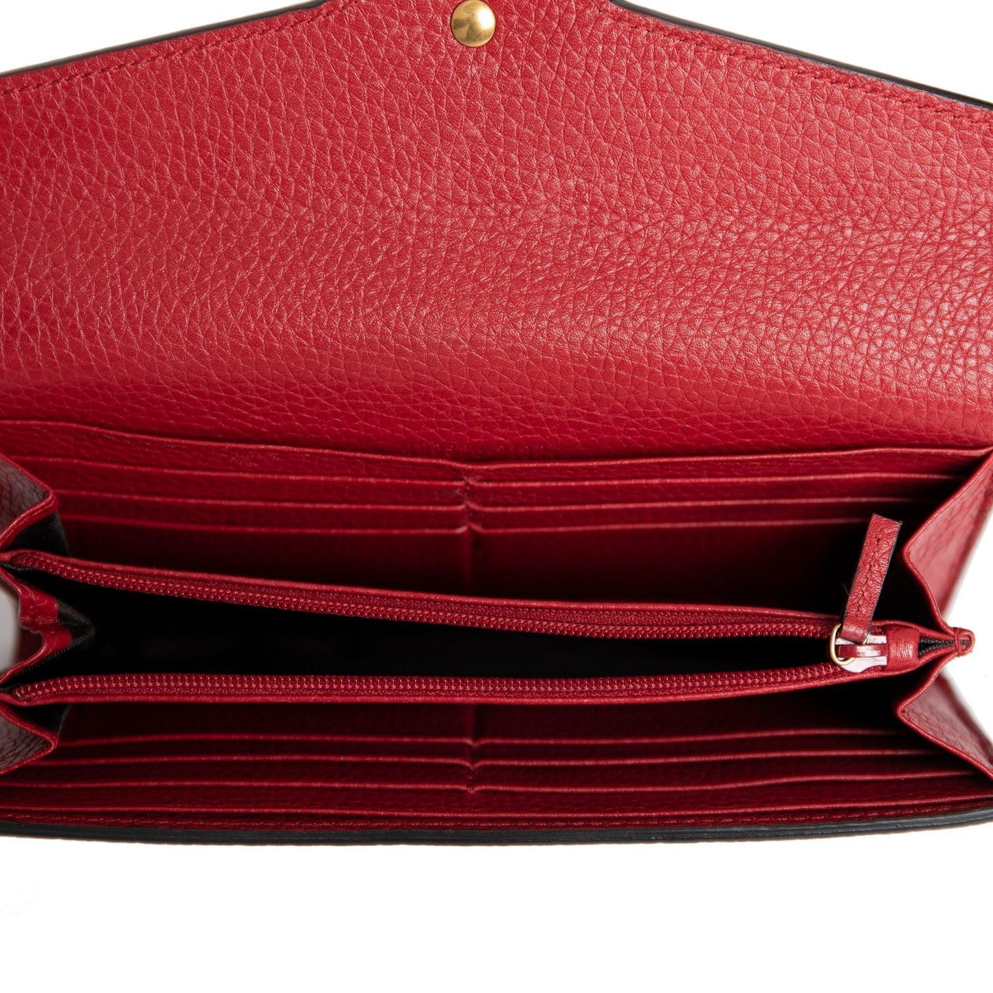 Gucci Red GG Marmont Continental Wallet