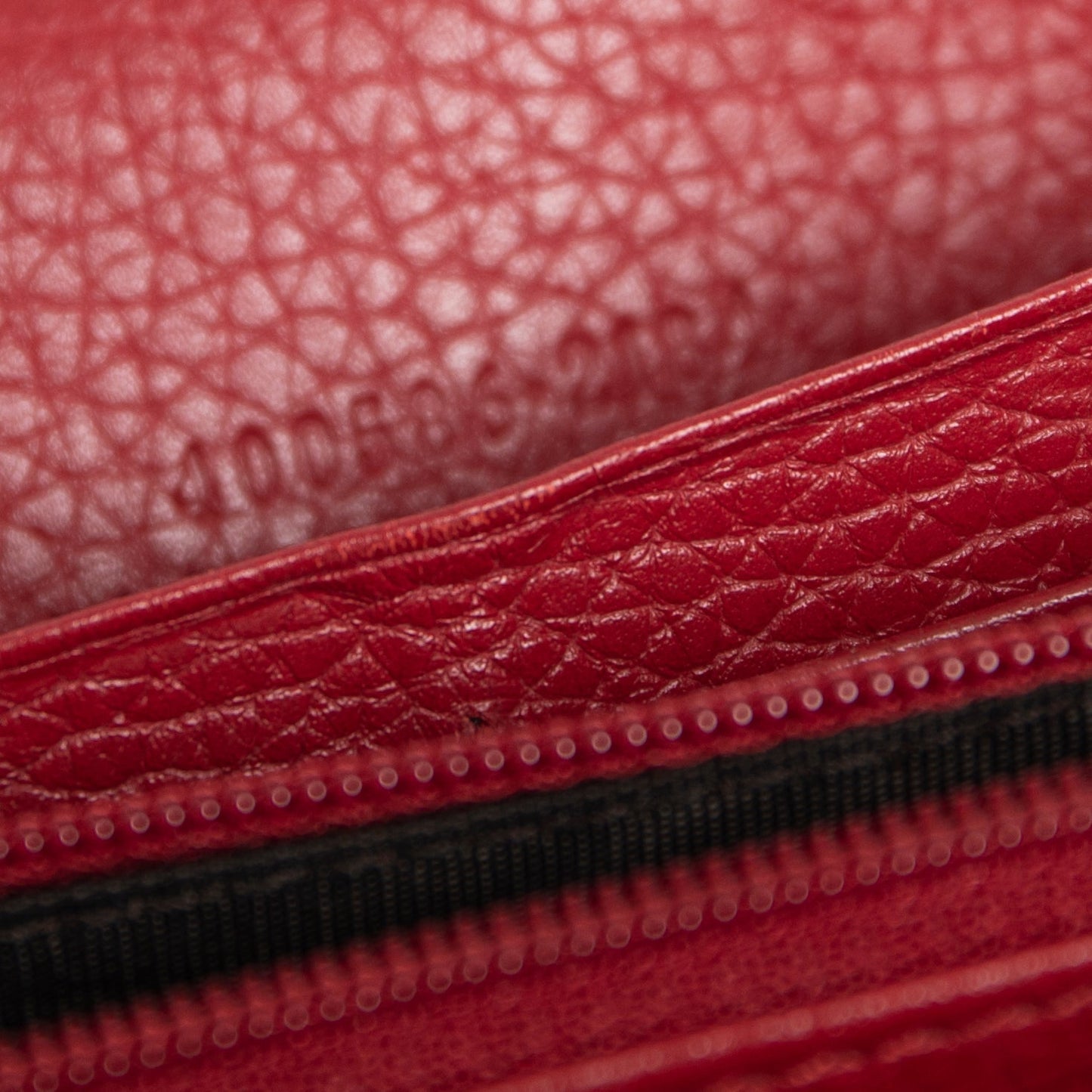 Gucci Red GG Marmont Continental Wallet
