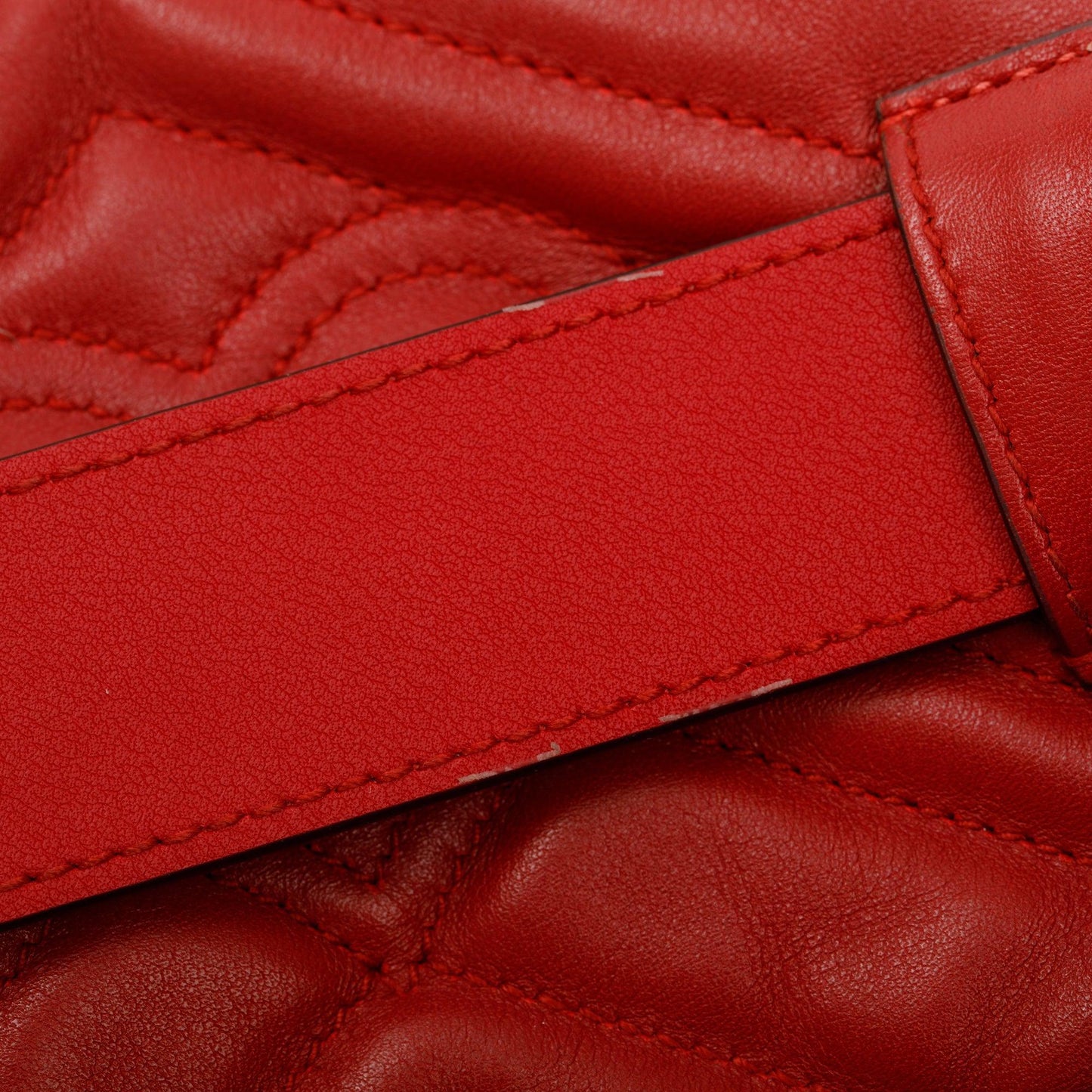 Gucci Red GG Marmont Matelasse Leather Belt Bag