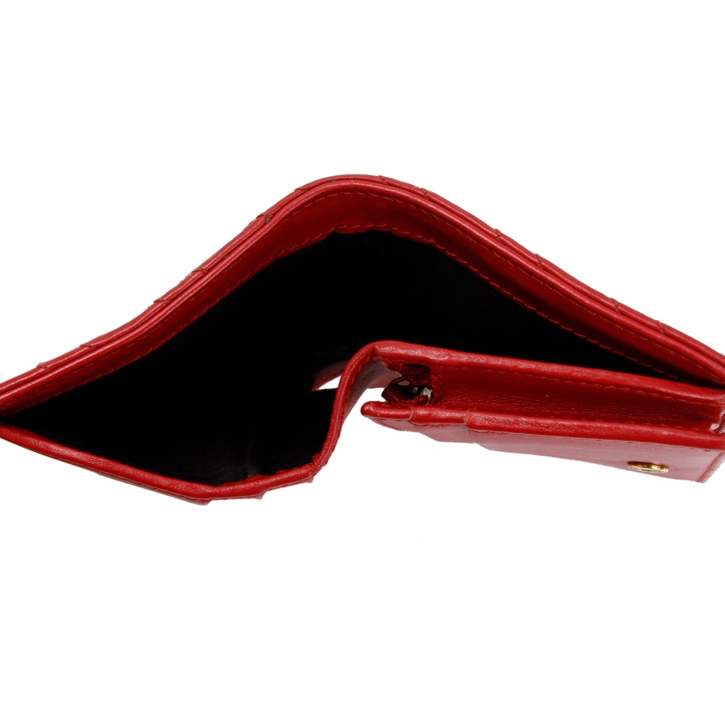 Gucci Red GG Marmont Matelasse Leather Card Case Wallet