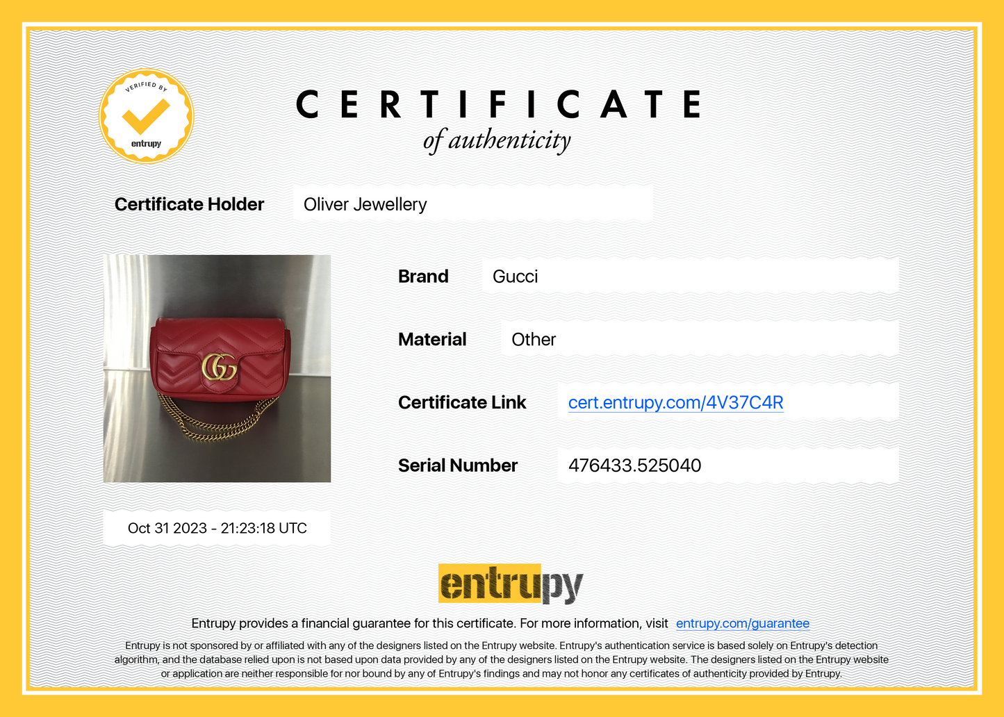 Gucci Red GG Marmont Matelasse Leather Super Mini Bag