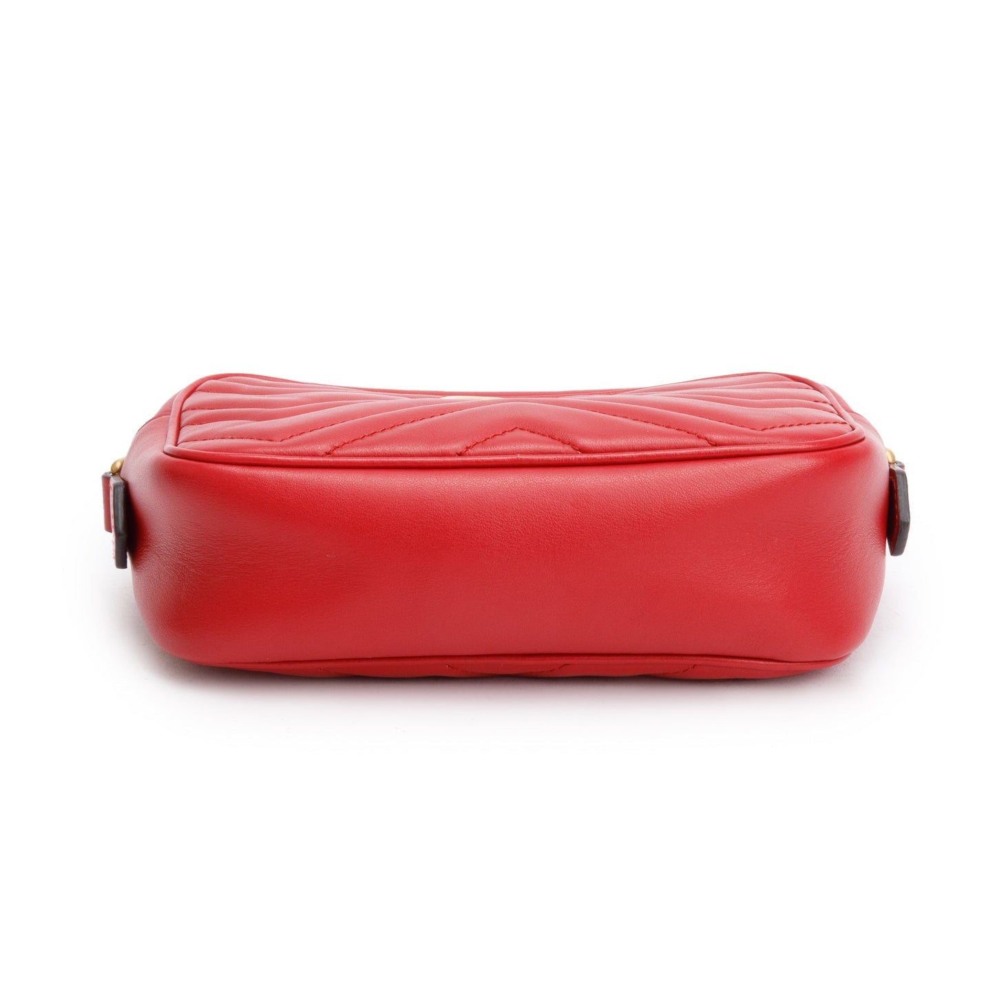 Gucci Red GG Marmont Matelasse Mini Shoulder Bag