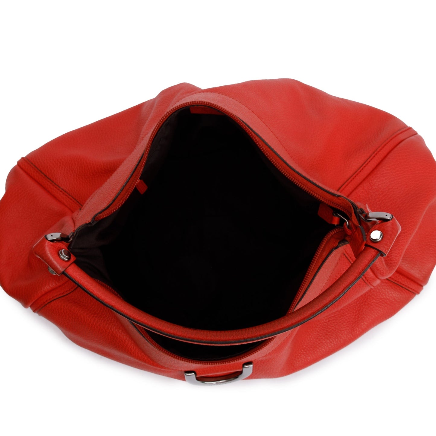 Gucci Red Leather Medium Abbey D-Ring Hobo