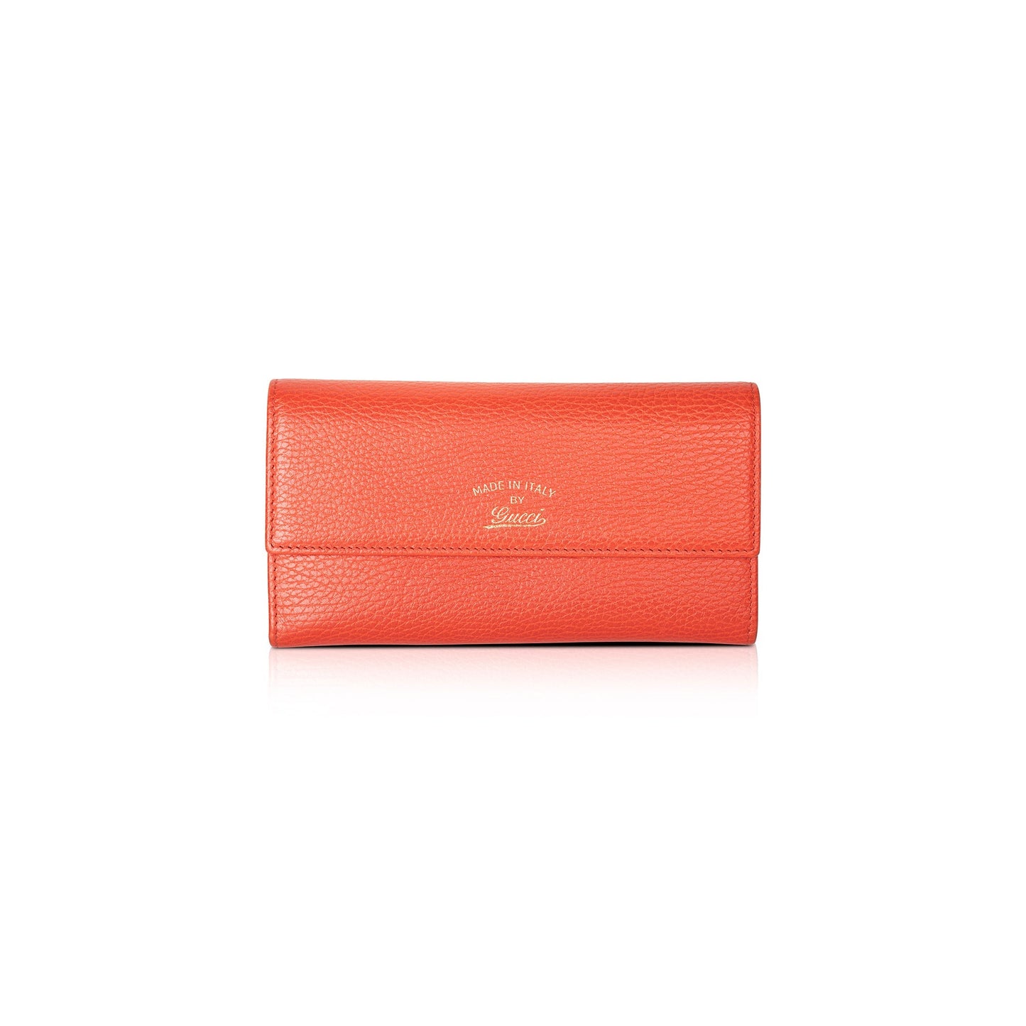 Gucci Red Leather Swing Continental Wallet